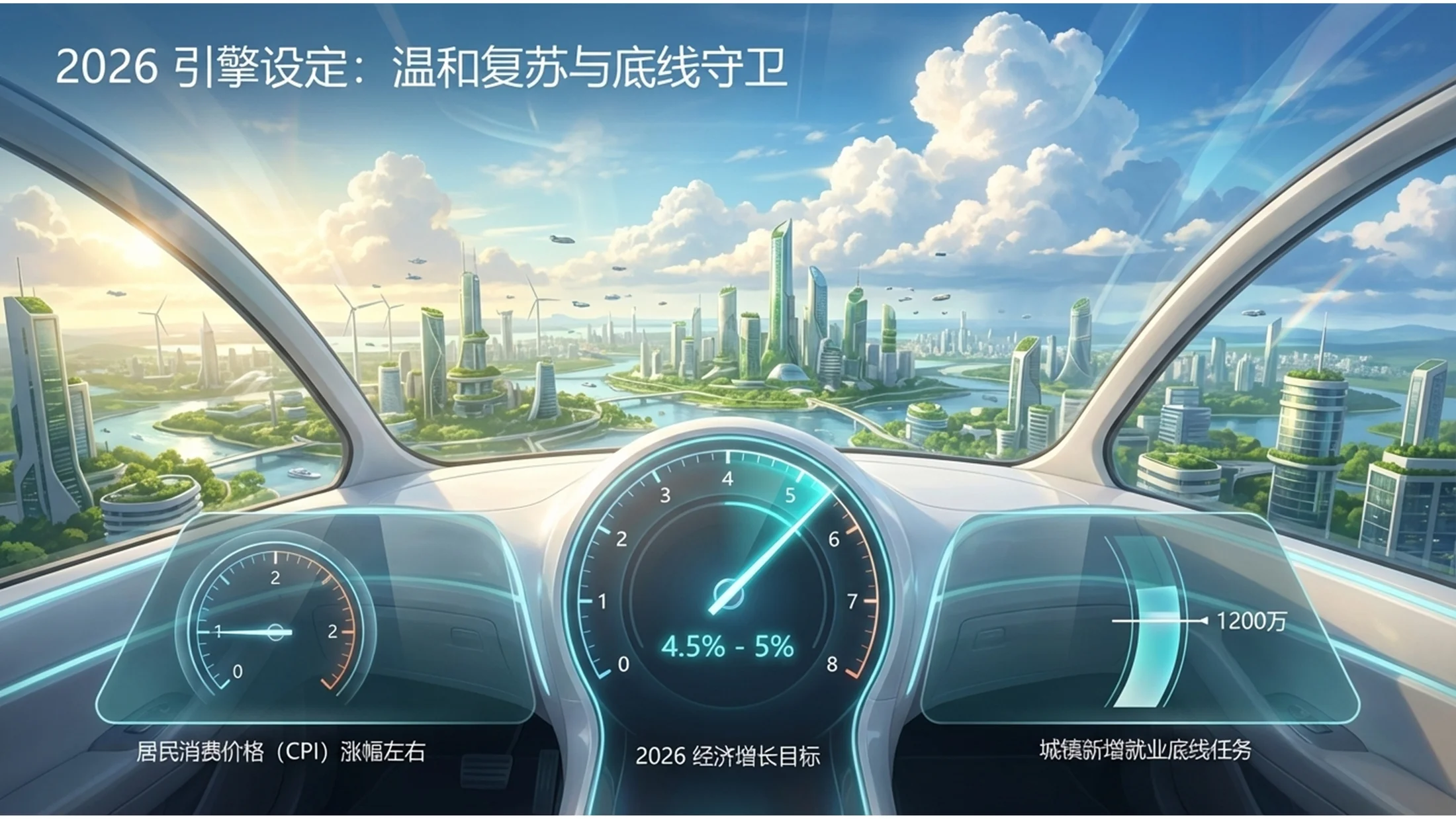 动漫太阳朋克风格政府工作报告PPT - 预览图6
