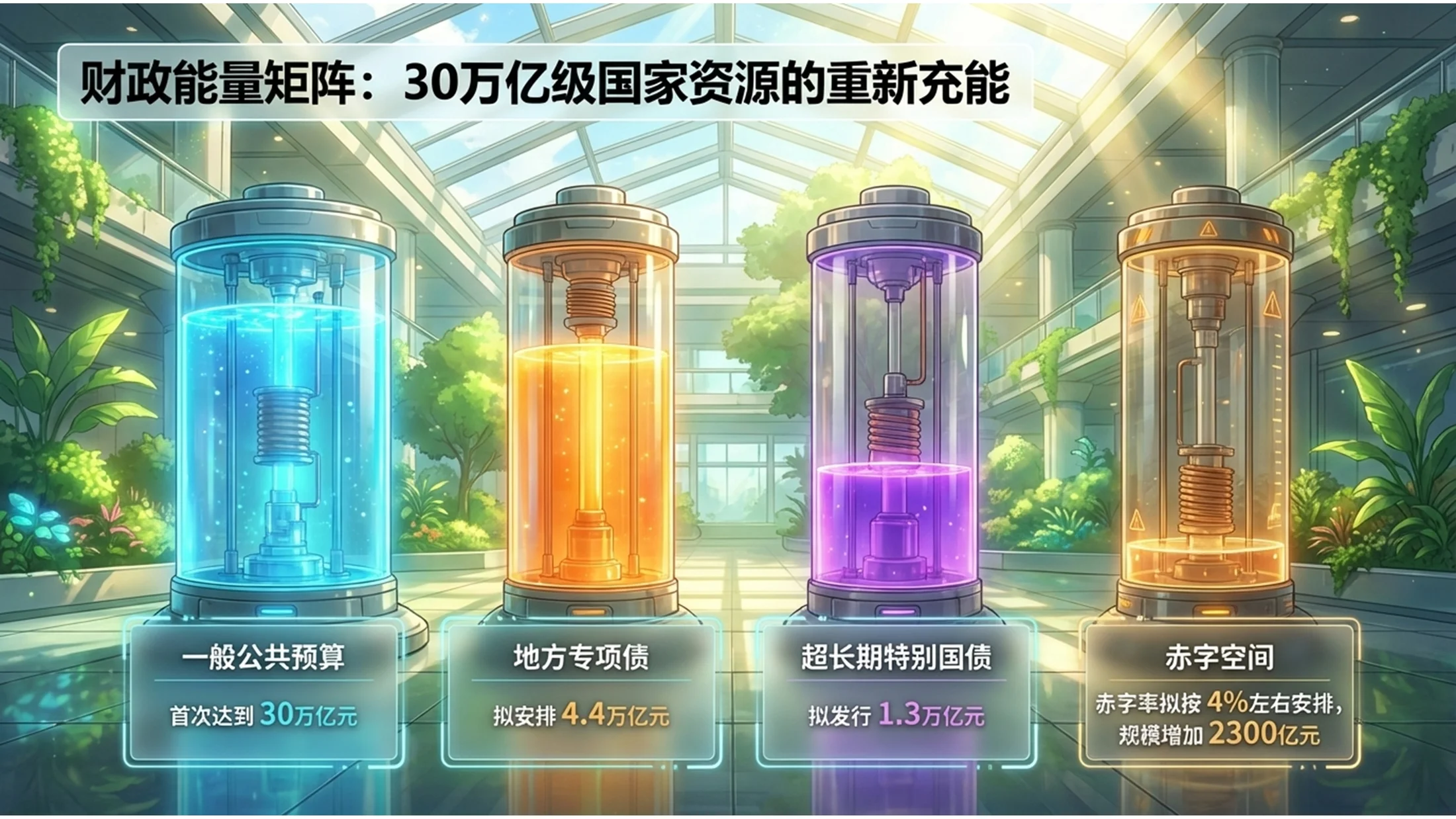 动漫太阳朋克风格政府工作报告PPT - 预览图7