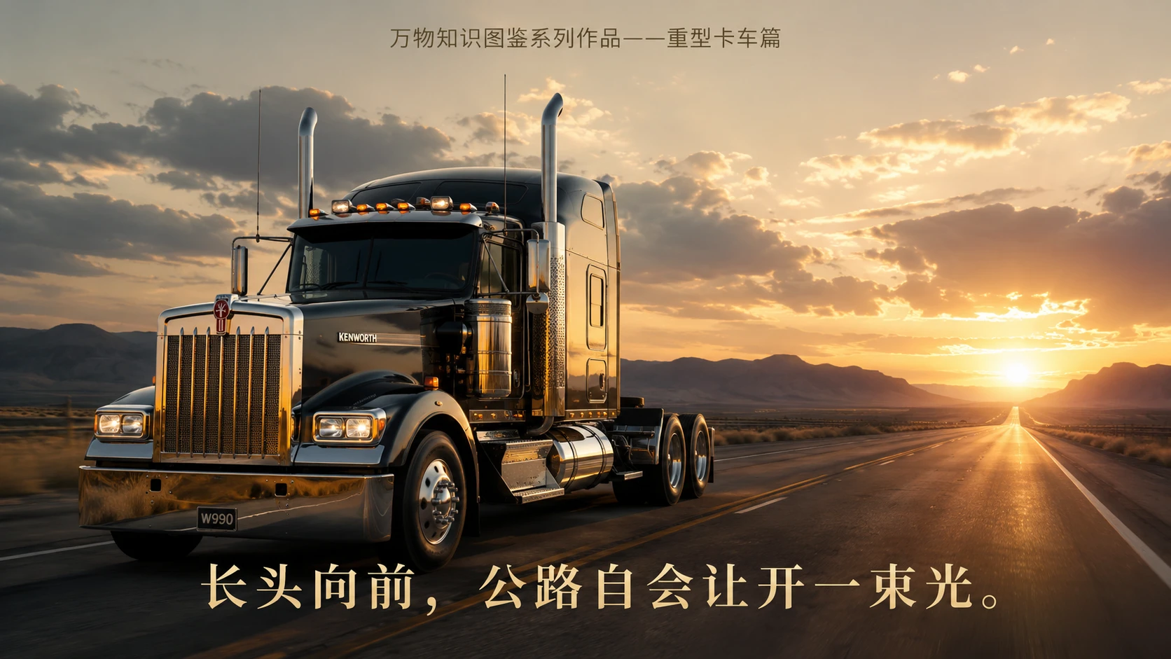 万物知识图鉴系列作品PPT——肯沃斯W990 - 预览图9