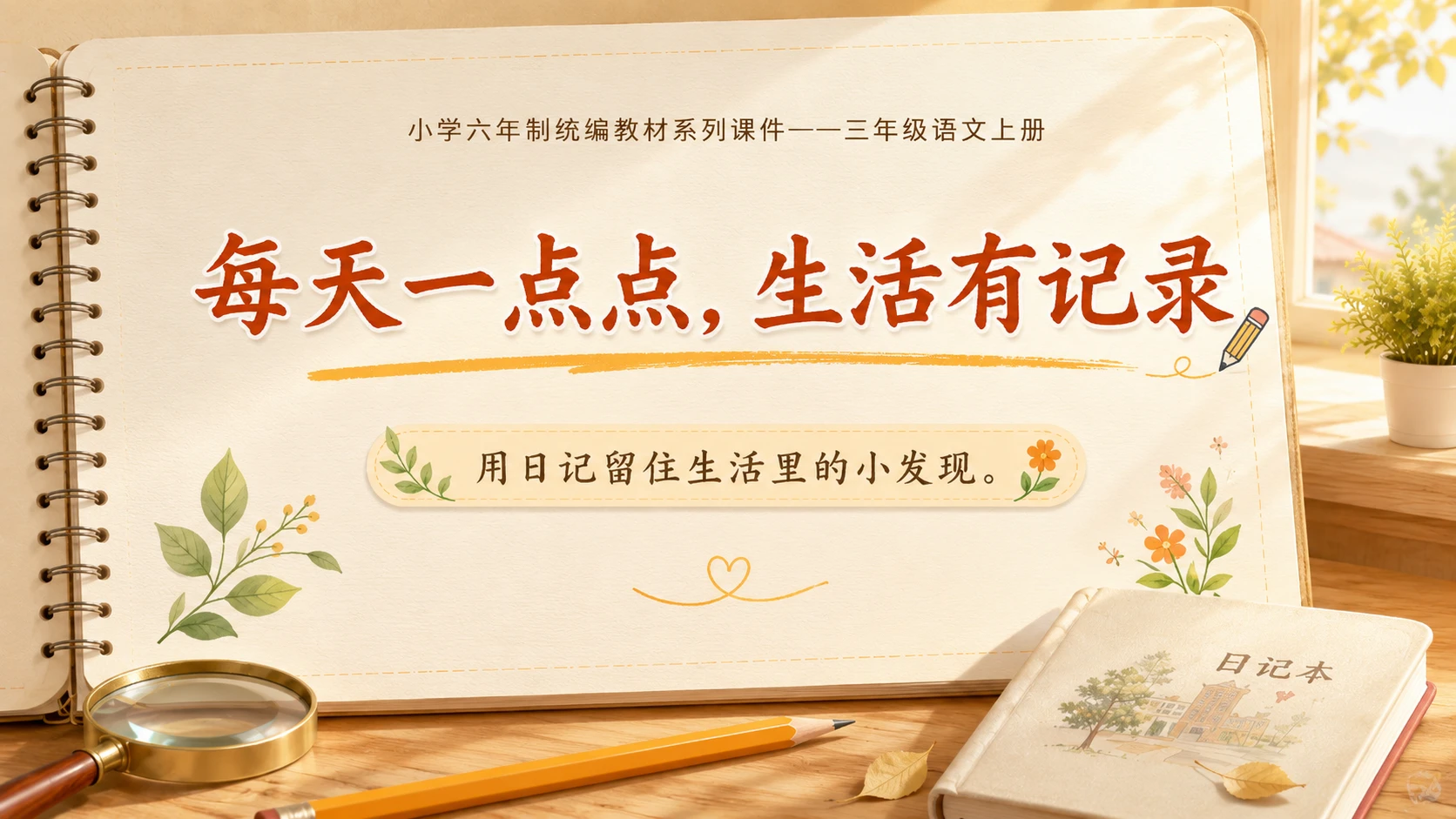 小学六年制统编教材系列课件——三年级语文上册习作（2）：写日记 - 预览图17