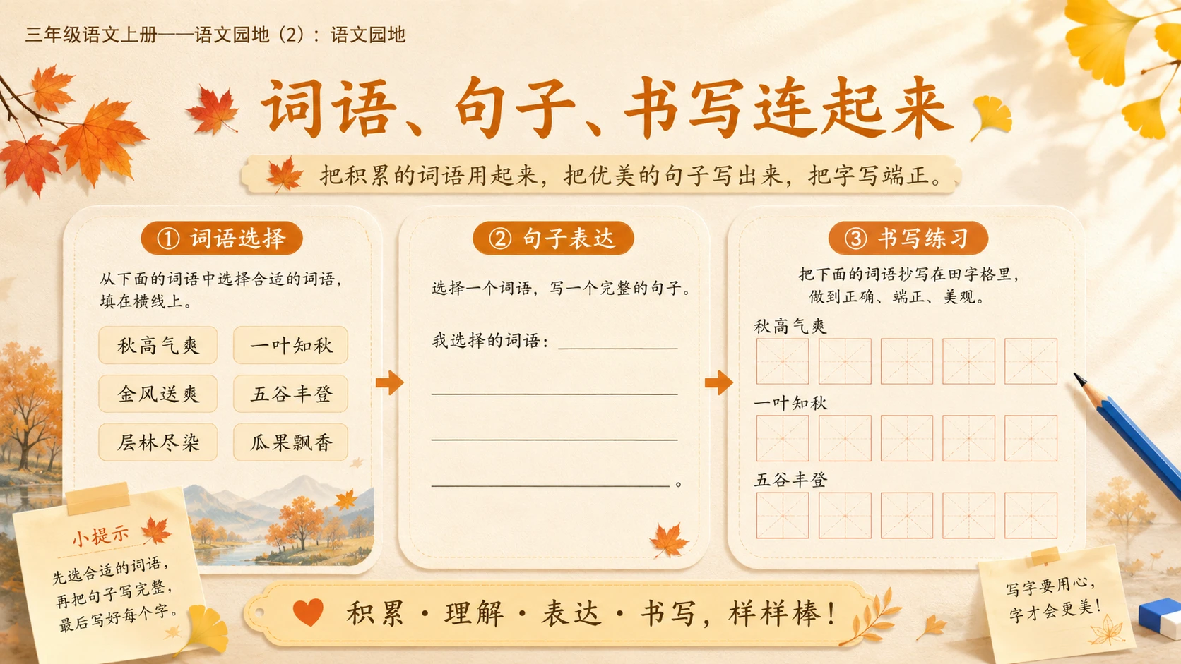 小学六年制统编教材系列课件——三年级语文上册：语文园地（2） - 预览图11