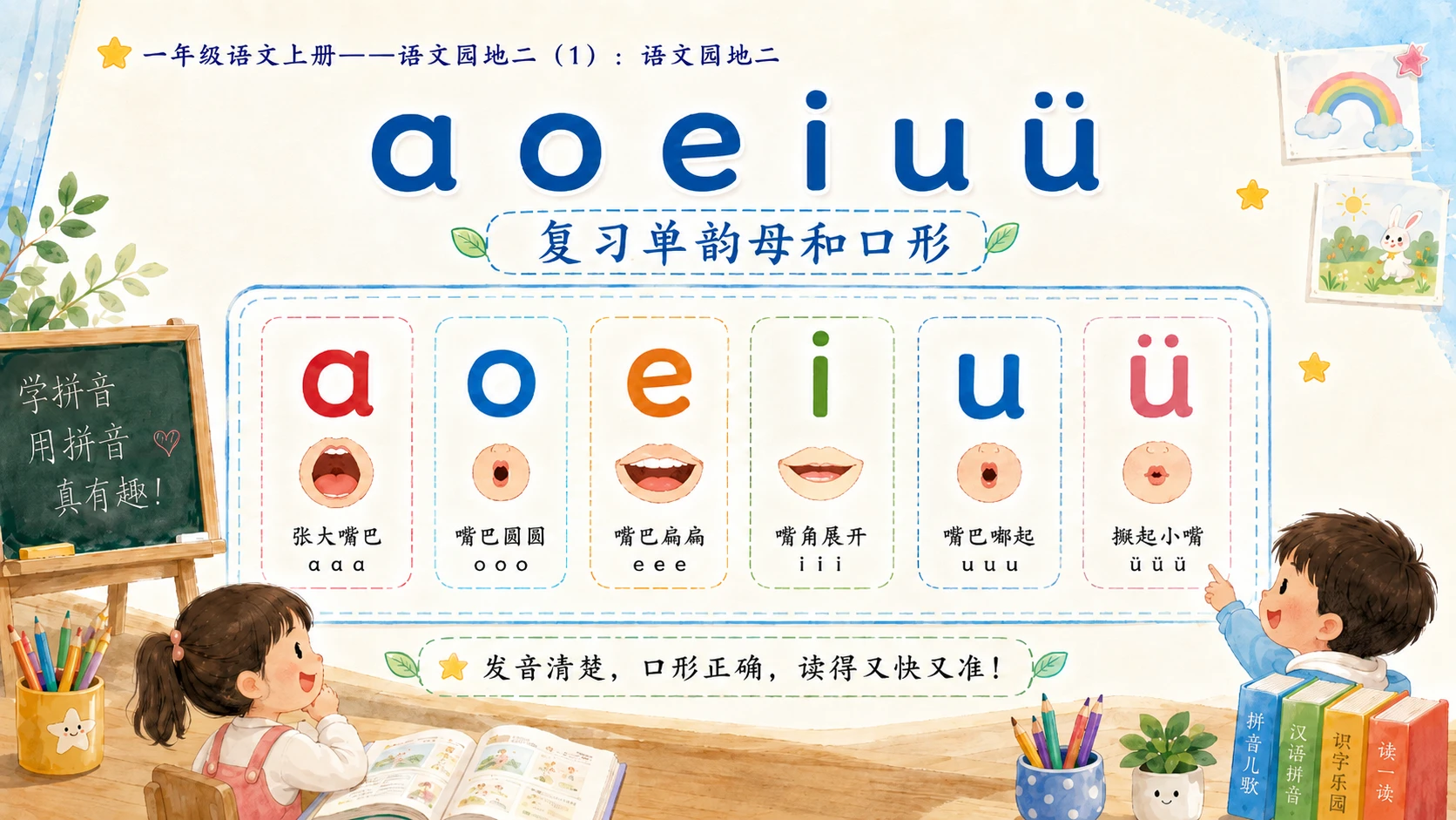 小学六年制统编教材系列课件——一年级语文上册语文园地二（1）：语文园地二 - 预览图5