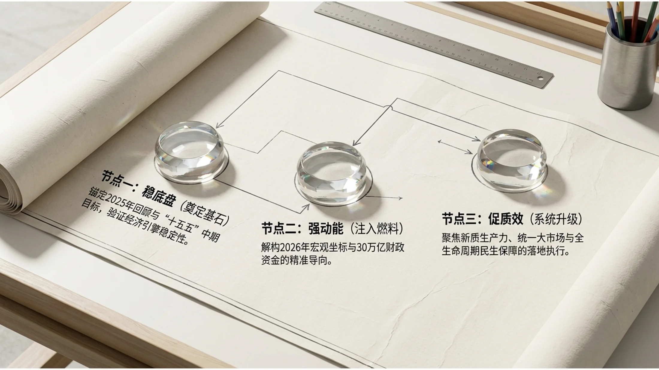 超写实主义风格政府工作报告PPT - 预览图1