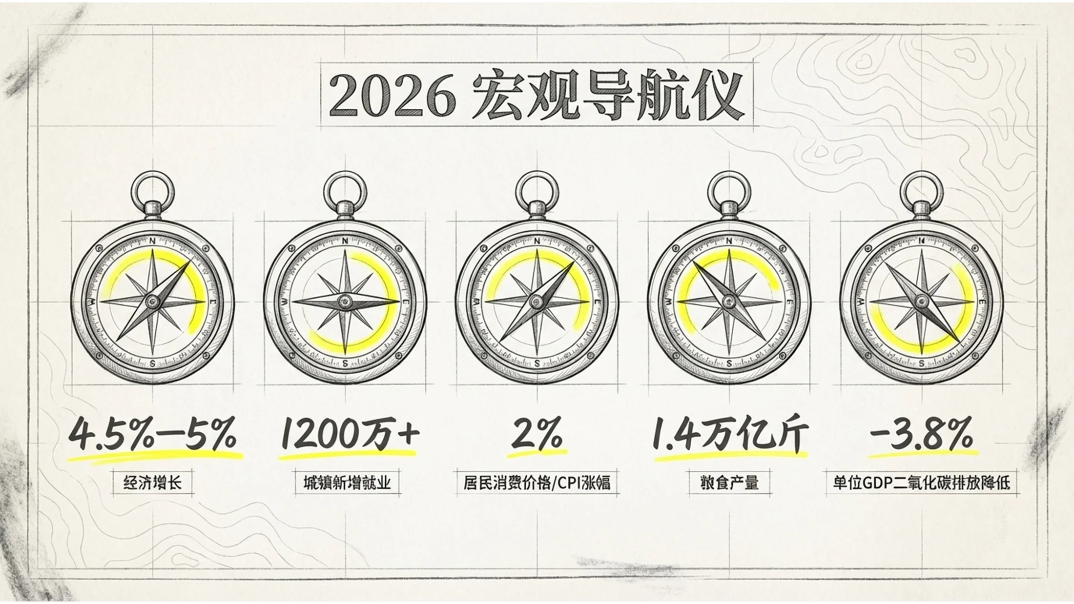素描手绘涂鸦风格政府工作报告PPT - 预览图4