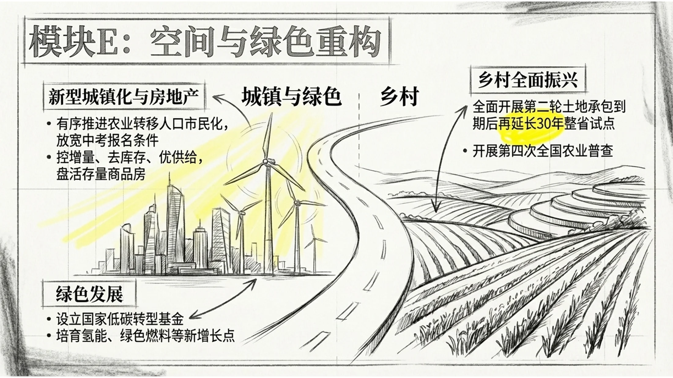 素描手绘涂鸦风格政府工作报告PPT - 预览图10