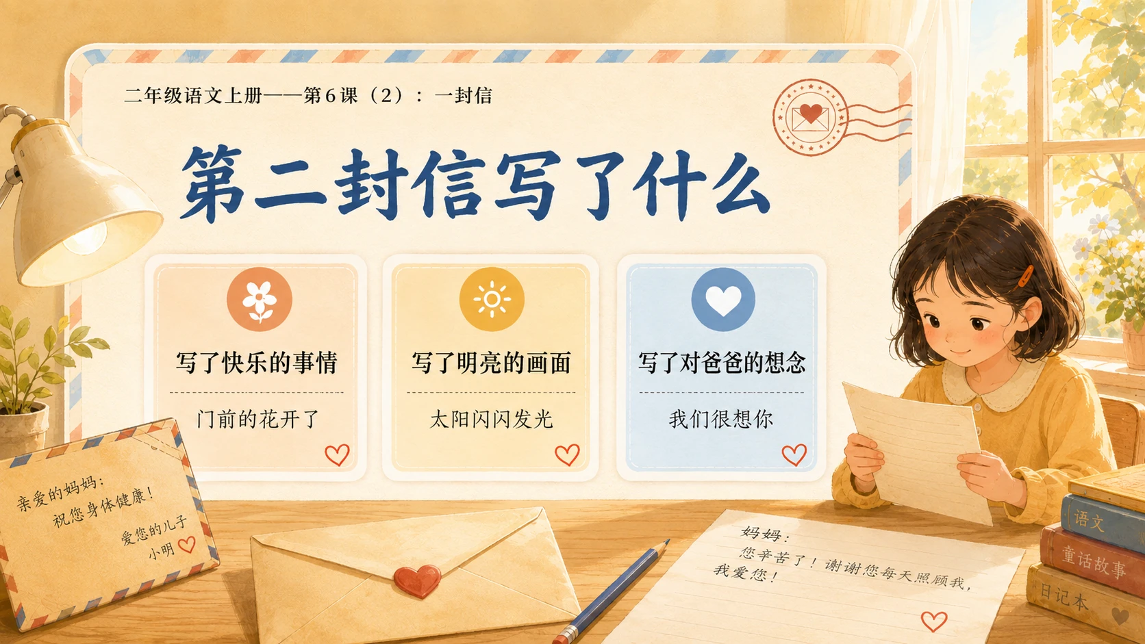 小学六年制统编教材系列课件——二年级语文上册第6课（2）：一封信 - 预览图3