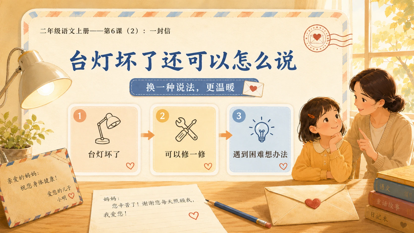 小学六年制统编教材系列课件——二年级语文上册第6课（2）：一封信 - 预览图5