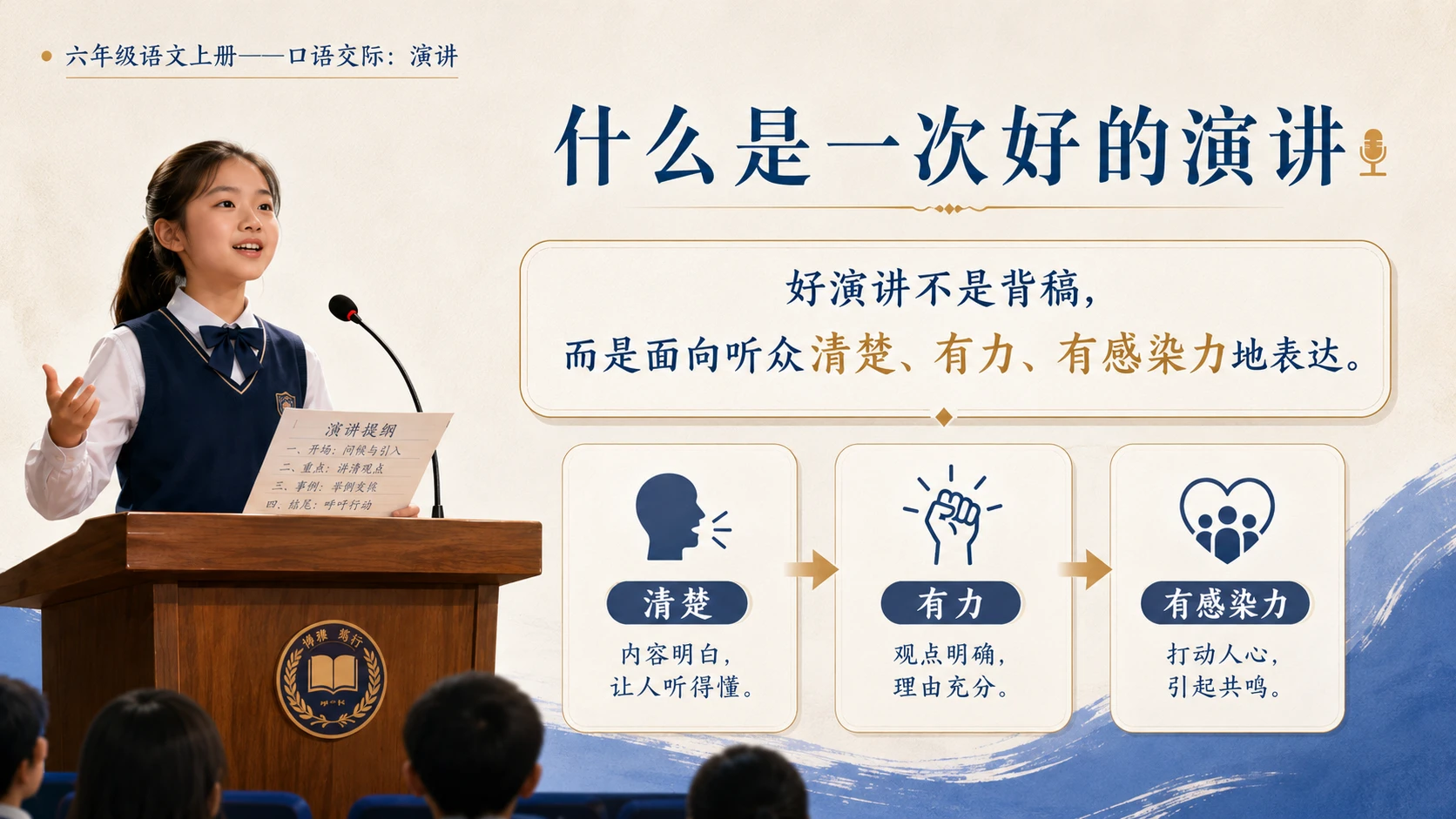 小学六年制统编教材系列课件——六年级语文上册：演讲 - 预览图2