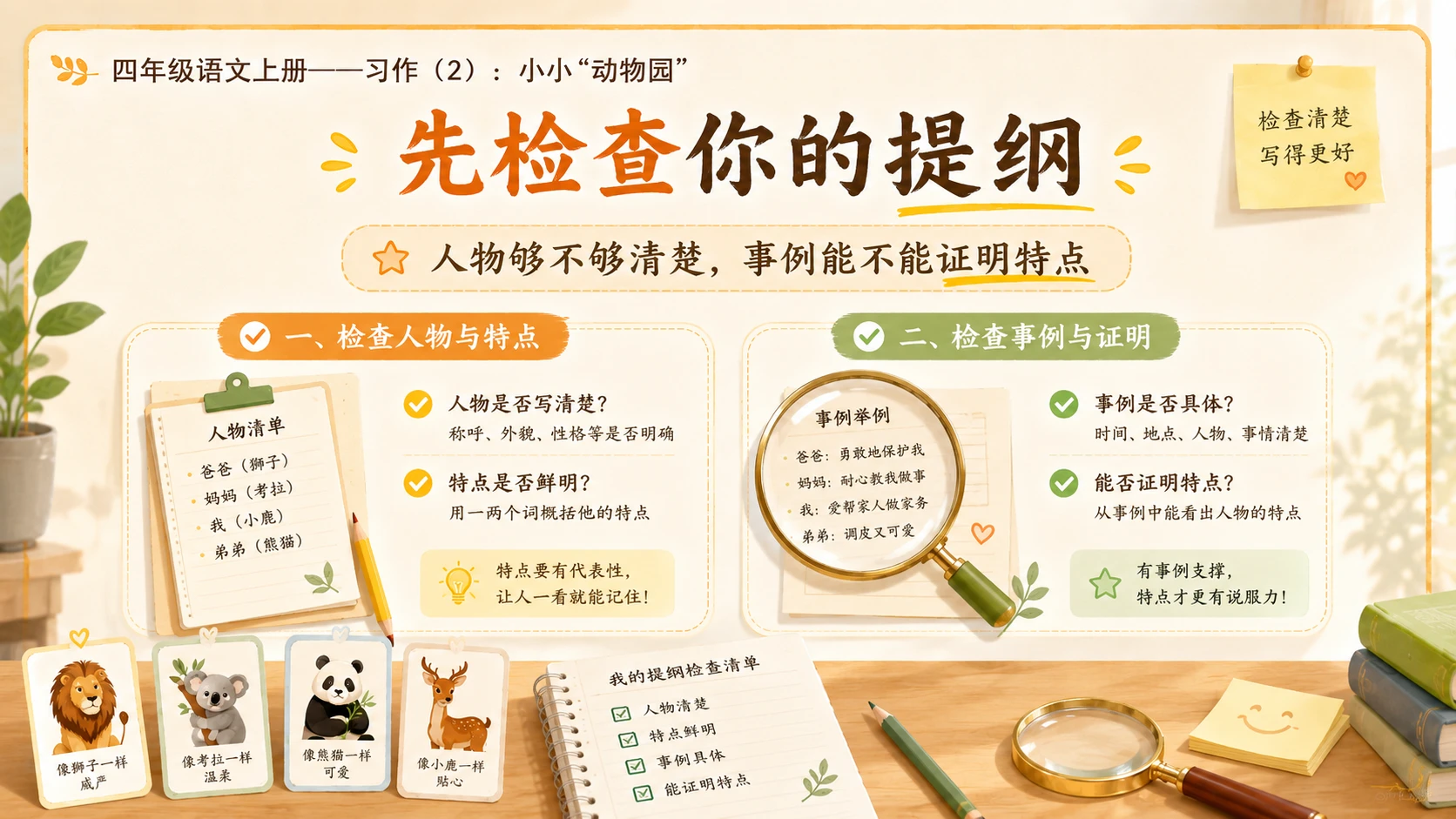 小学六年制统编教材系列课件——四年级语文上册：习作：小小“动物园”（2） - 预览图3