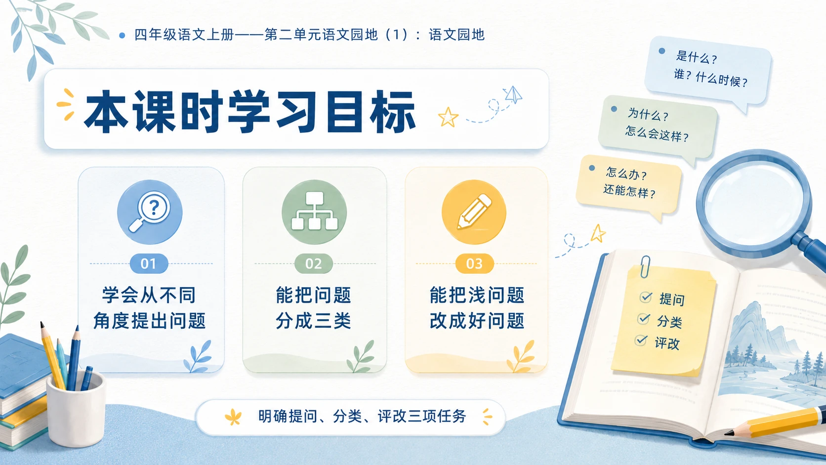 小学六年制统编教材系列课件——四年级语文上册：第二单元语文园地（1） - 预览图2