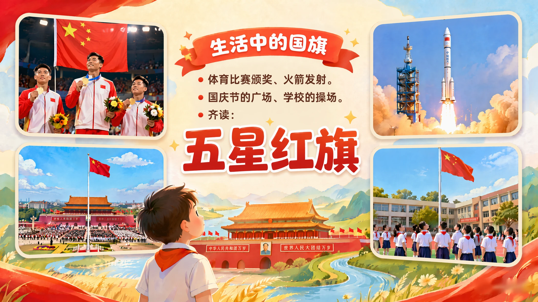 一年级语文统编版上-我爱我们的祖国 - 预览图5