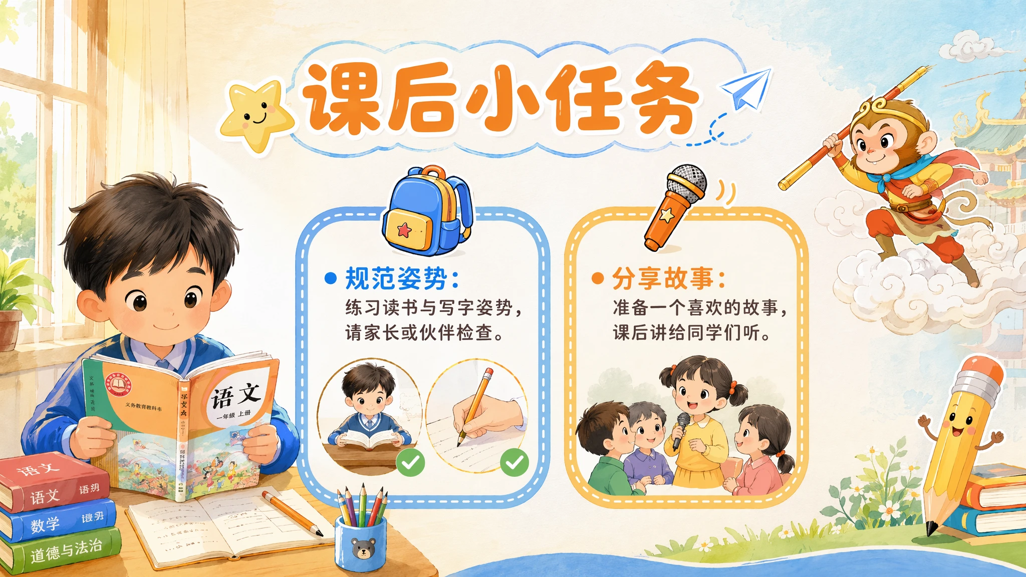 一年级语文统编版上-我爱学语文 - 预览图15
