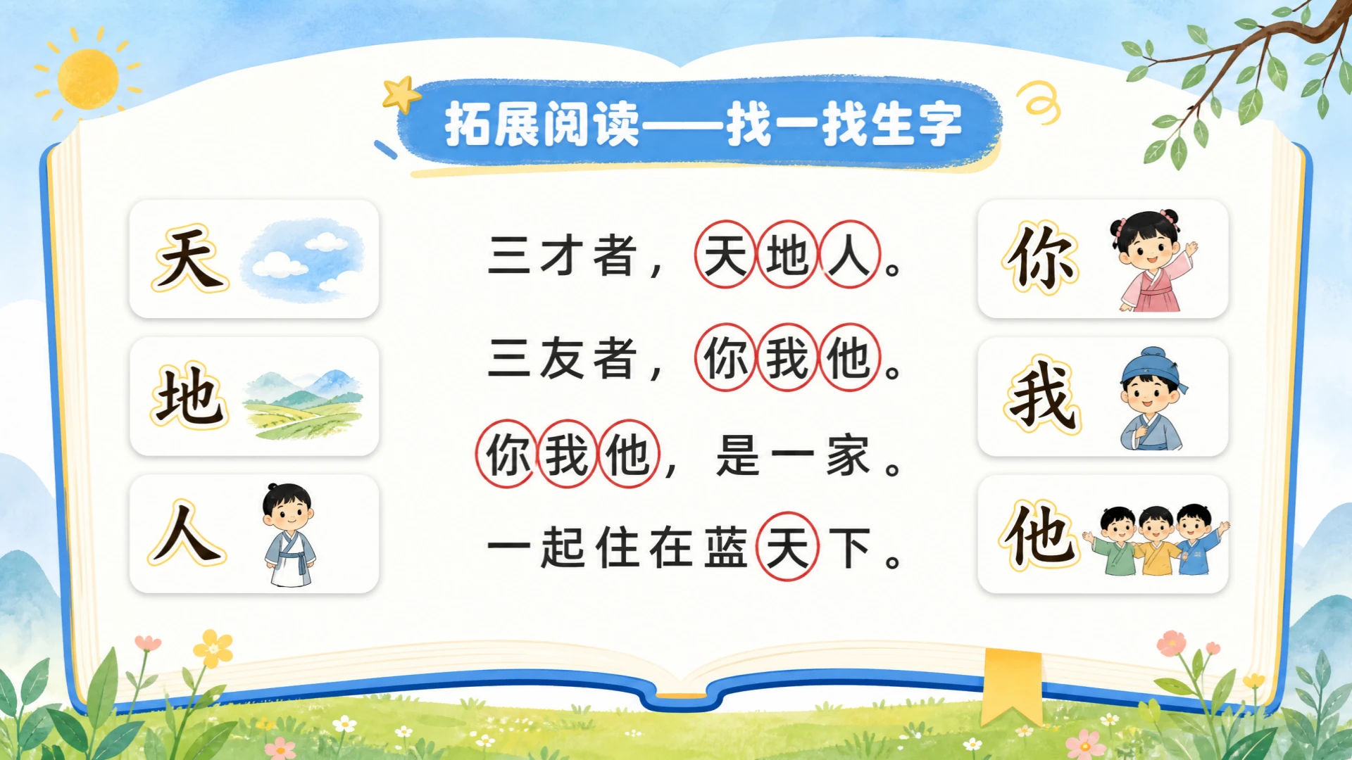 一年级语文统编版上-识字·天地人 - 预览图17