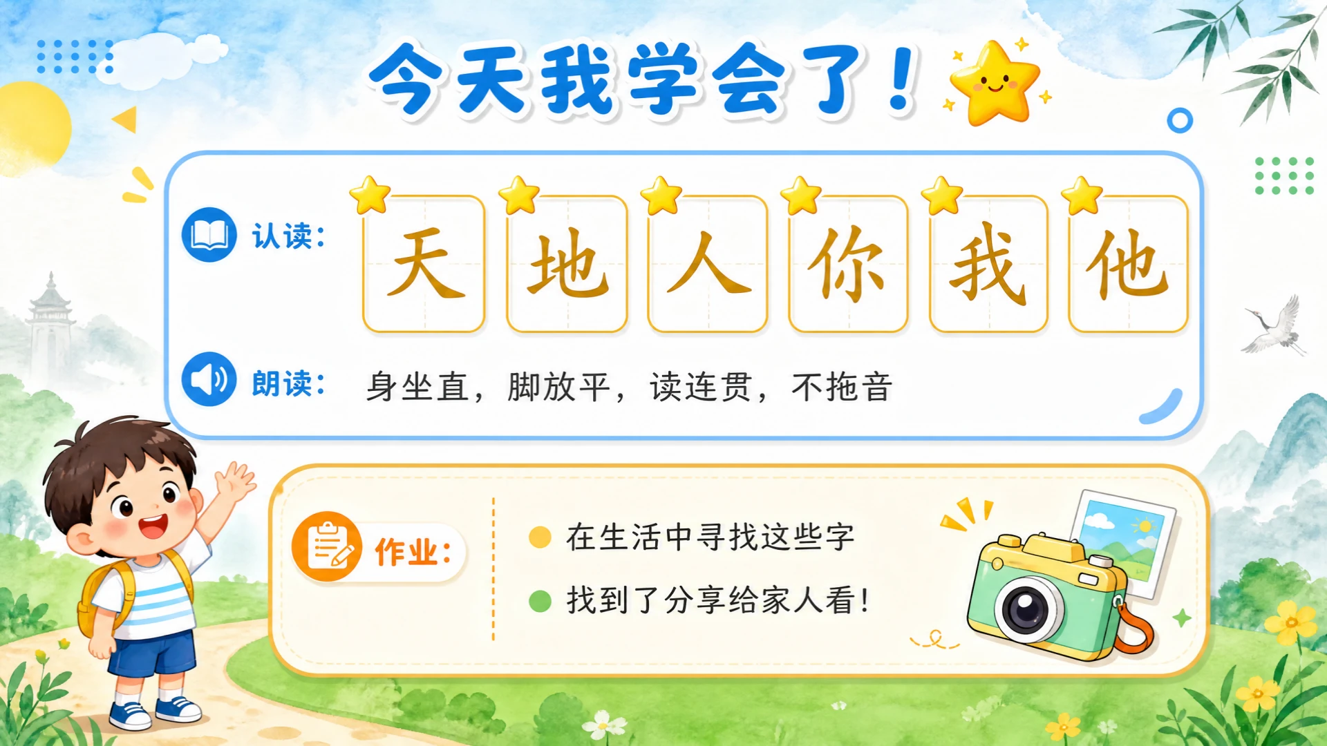 一年级语文统编版上-识字·天地人 - 预览图18