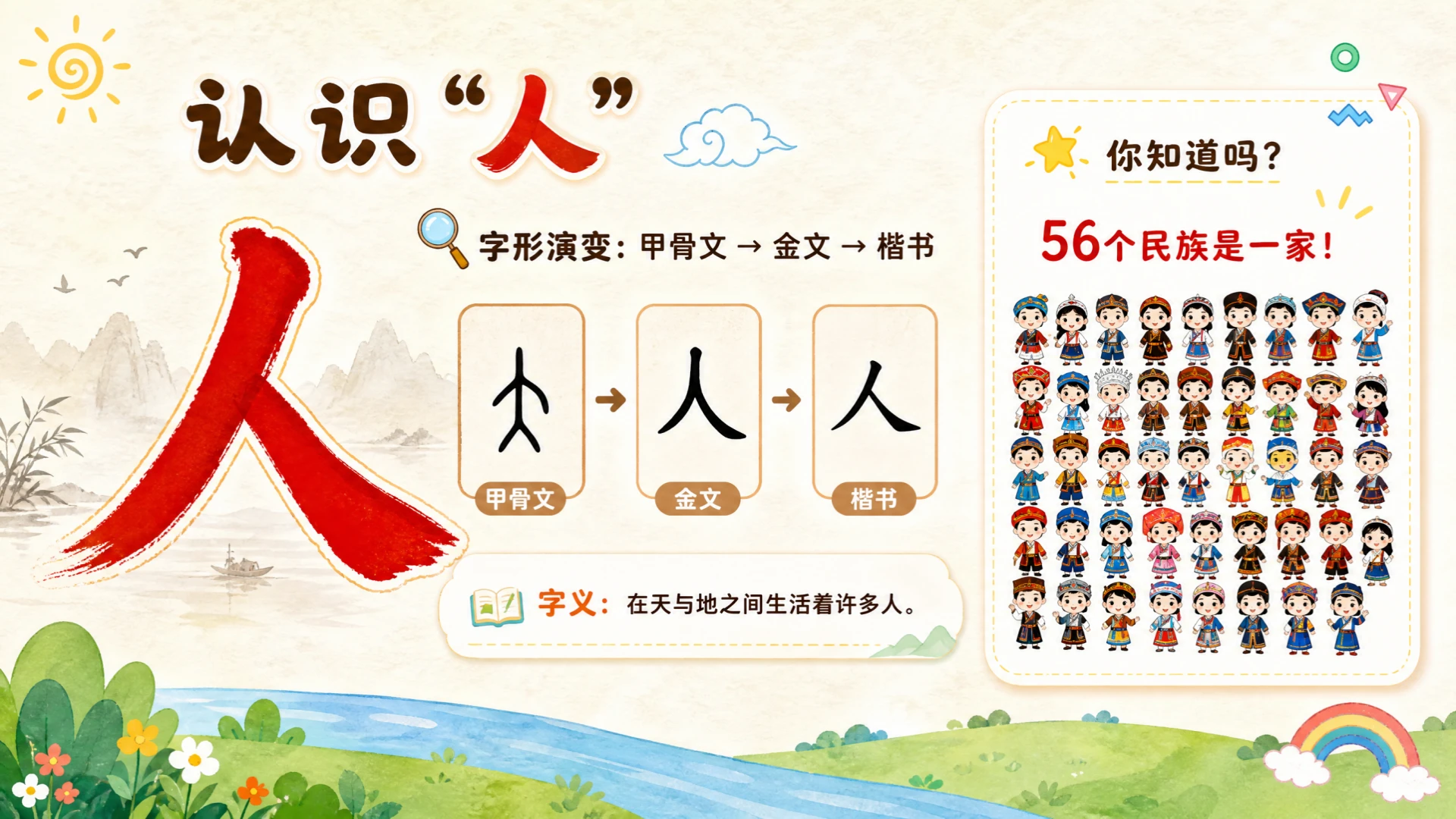 一年级语文统编版上-识字·天地人 - 预览图7