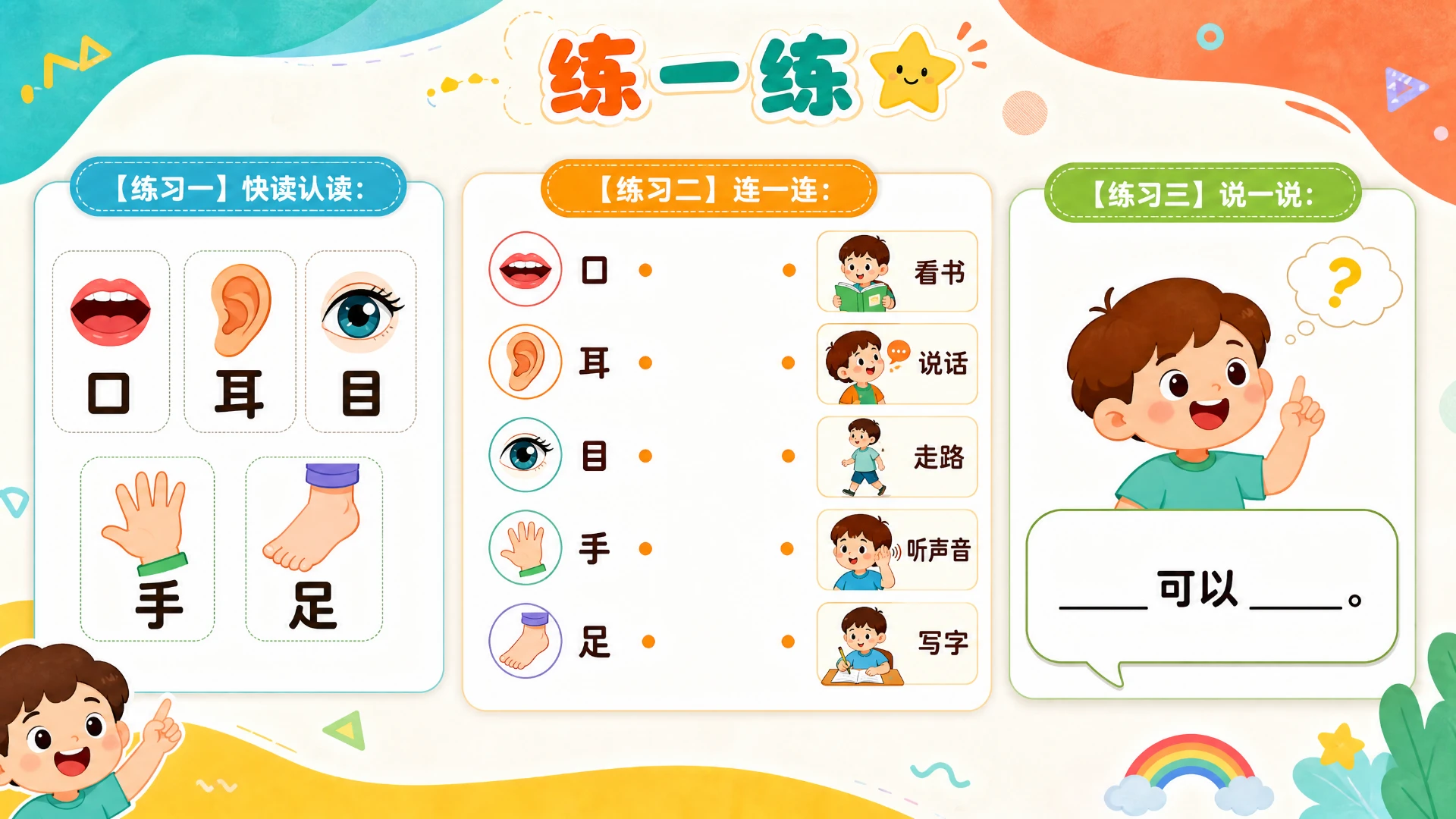 一年级语文统编版上-识字·口耳目手足·第一课时 - 预览图16