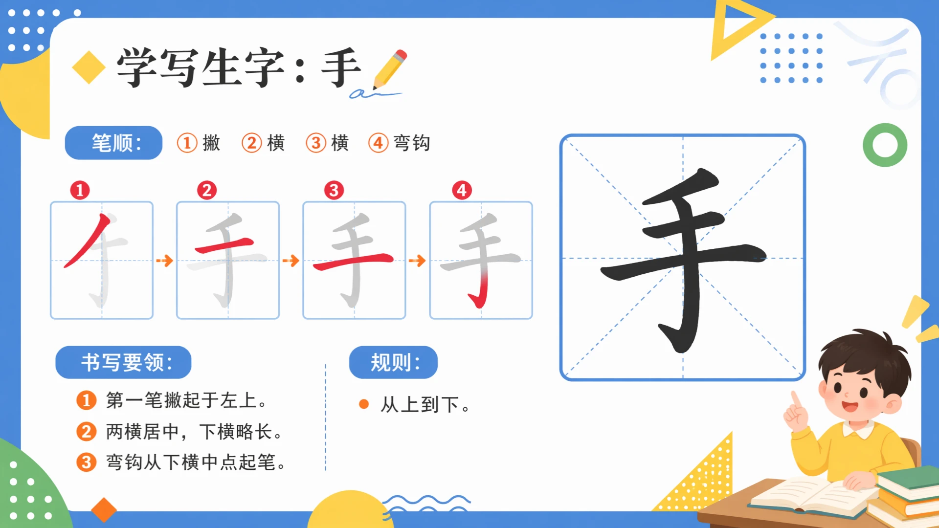 一年级语文统编版上-识字·口耳目手足·第二课时 - 预览图12