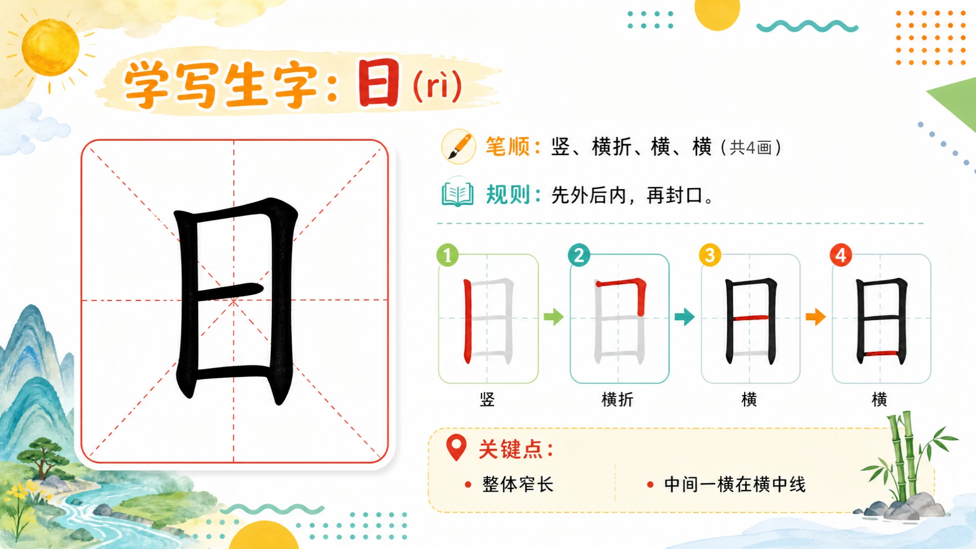 一年级语文统编版上-识字·日月山川·第一课时 - 预览图18