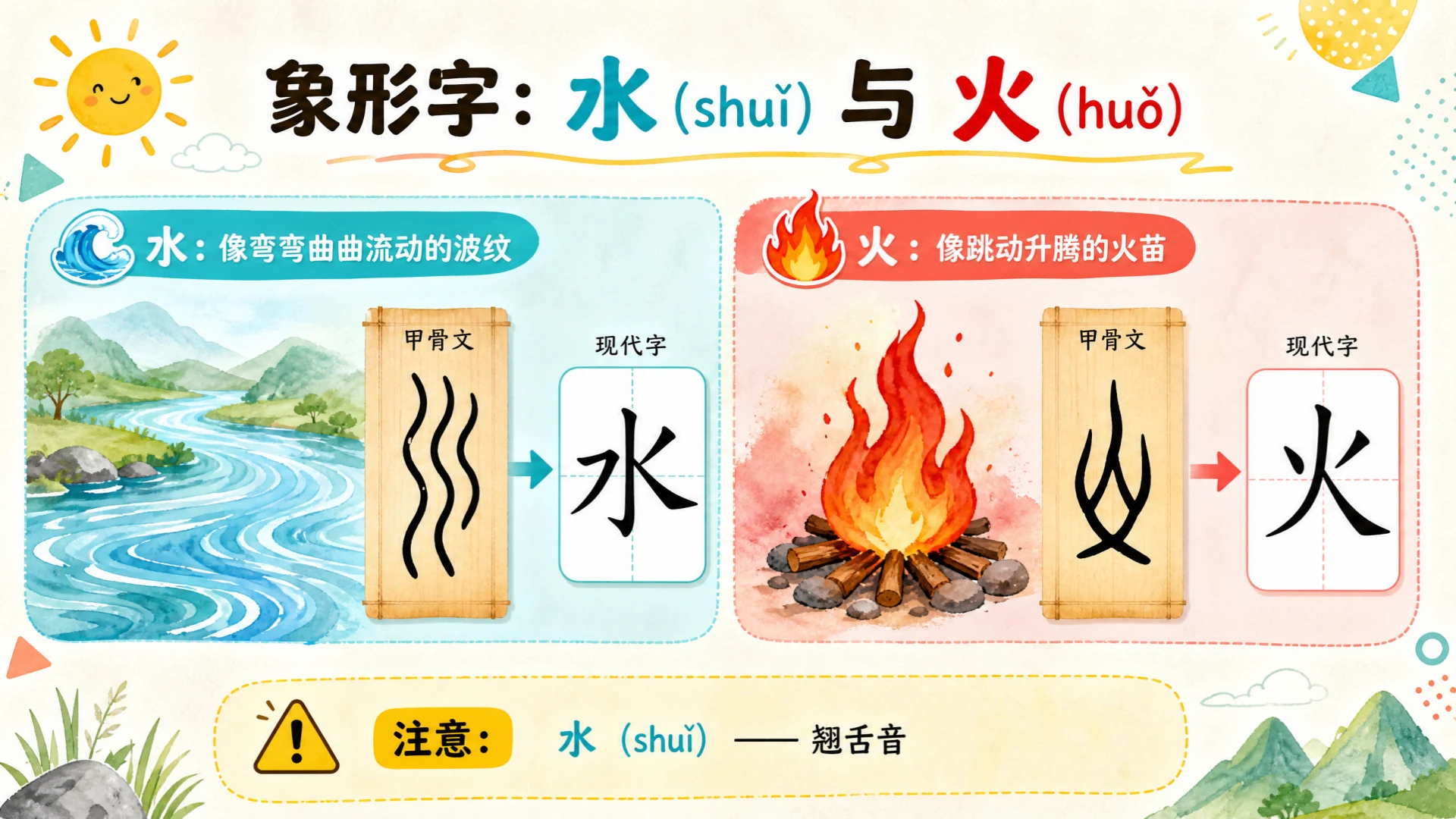 一年级语文统编版上-识字·日月山川·第一课时 - 预览图8