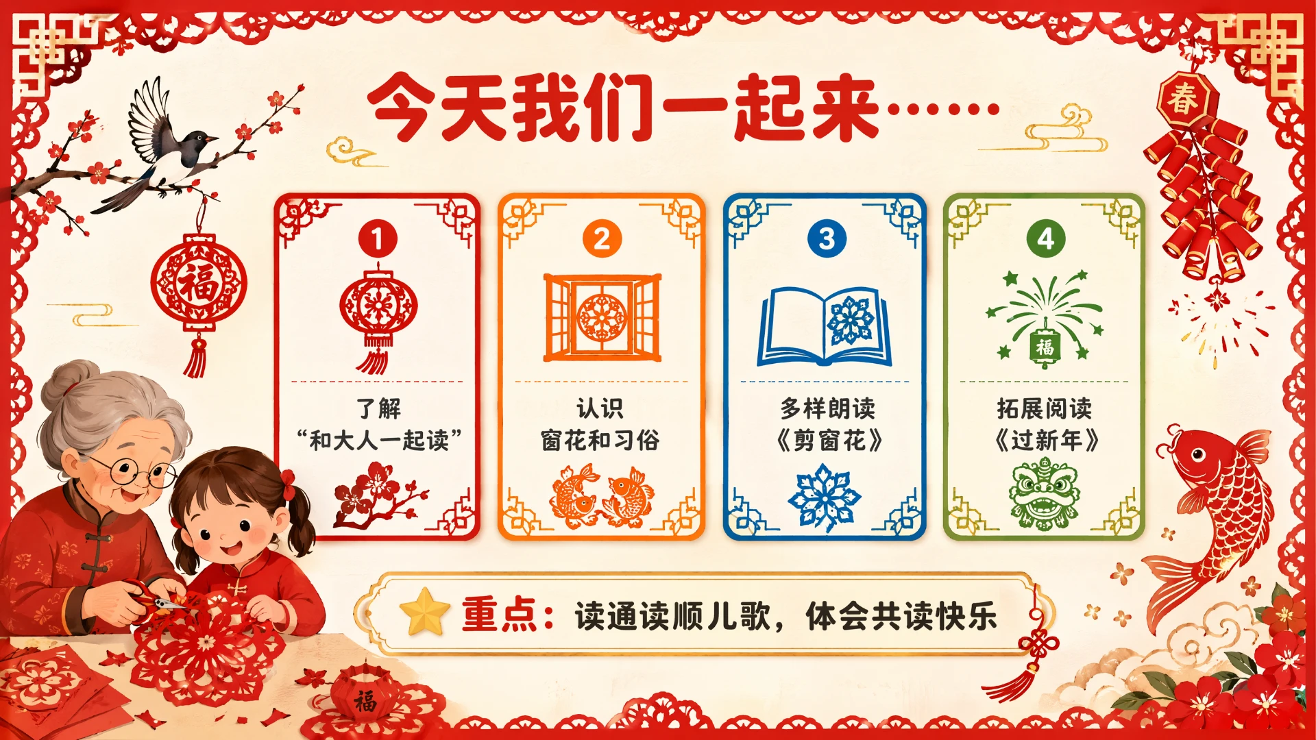 一年级语文统编版-语文天地·第四课时·和大人一起剪窗花 - 预览图2