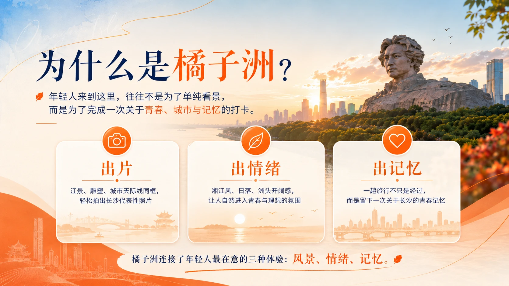 来橘子洲，把青春站成一首诗 - 预览图1
