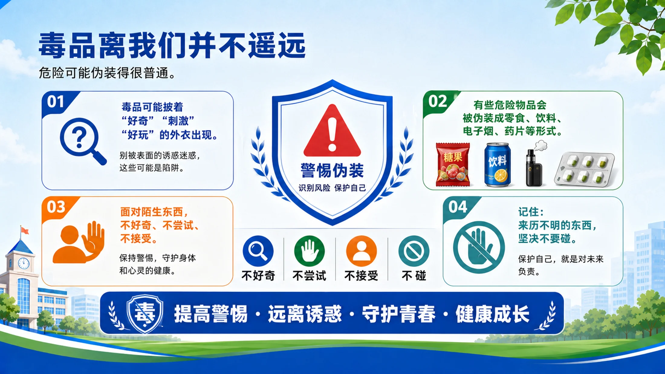 《珍爱生命 远离毒品｜中小学禁毒教育主题班会PPT模板》 - 预览图5