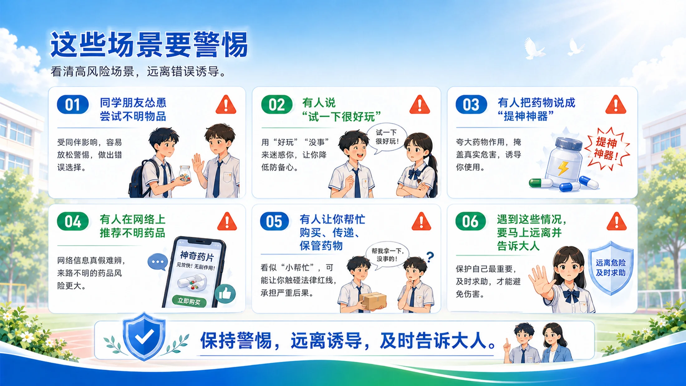 《守护青春 拒绝滥用｜防范青少年药物滥用主题班会PPT模板》 - 预览图14
