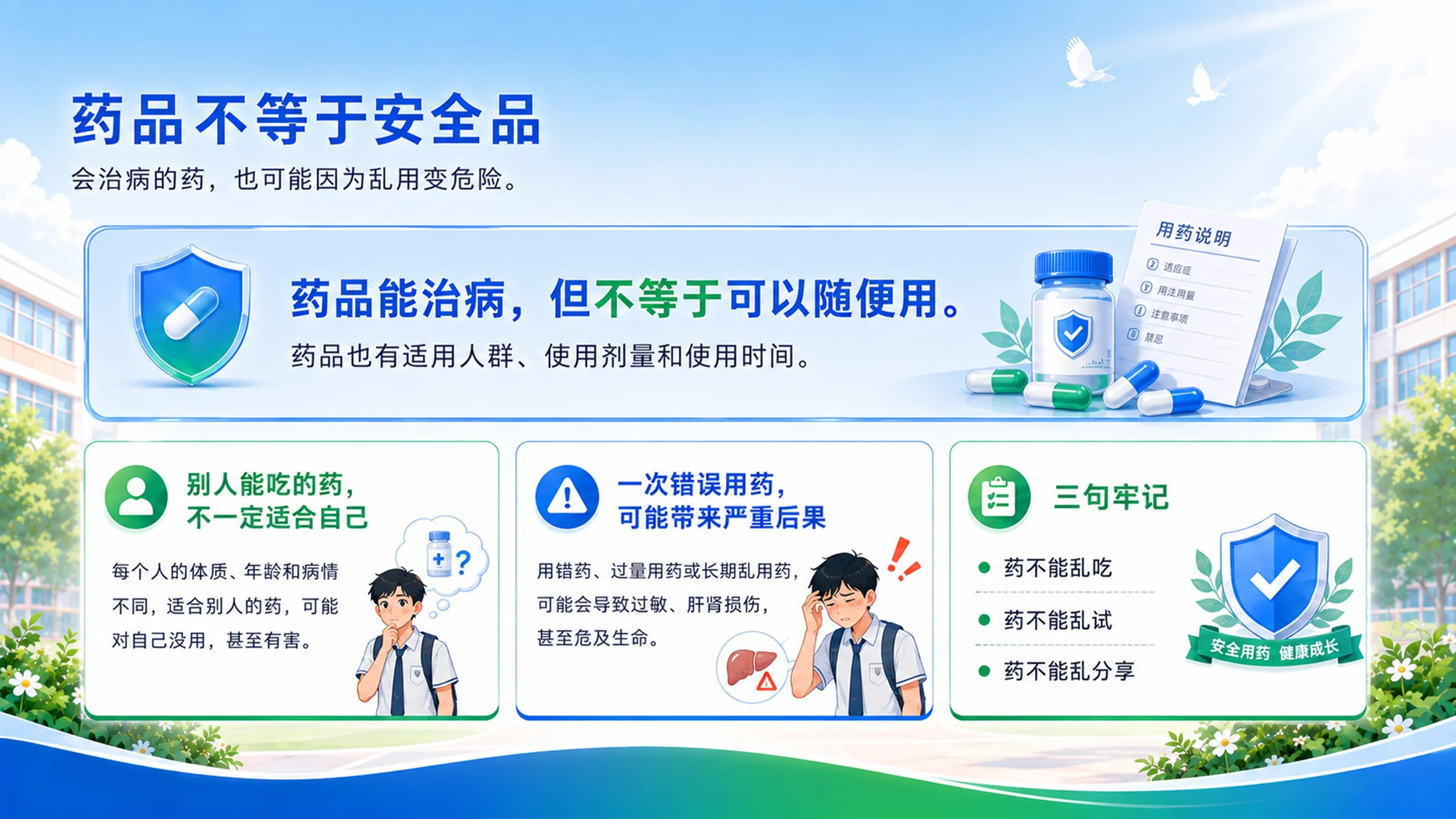 《守护青春 拒绝滥用｜防范青少年药物滥用主题班会PPT模板》 - 预览图5