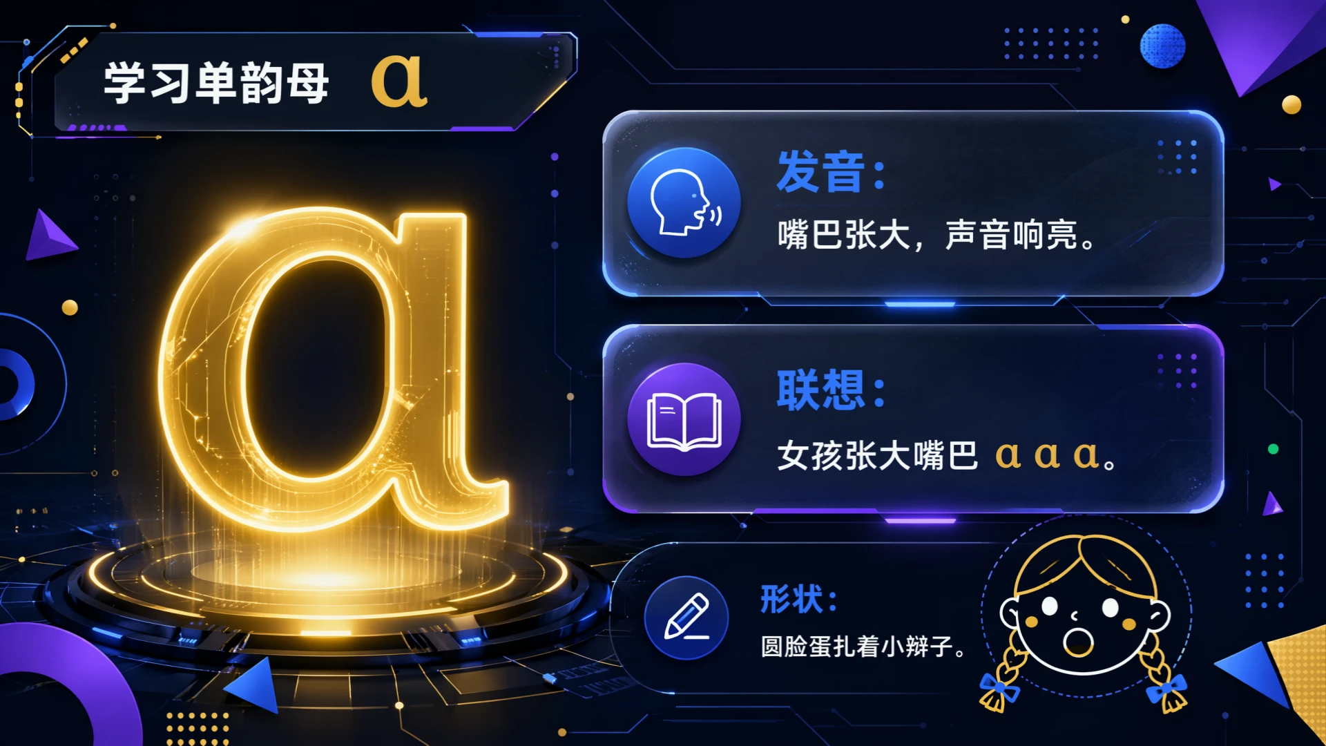 一年级语文统编版上-汉语拼音·aoe第一课时 - 预览图6