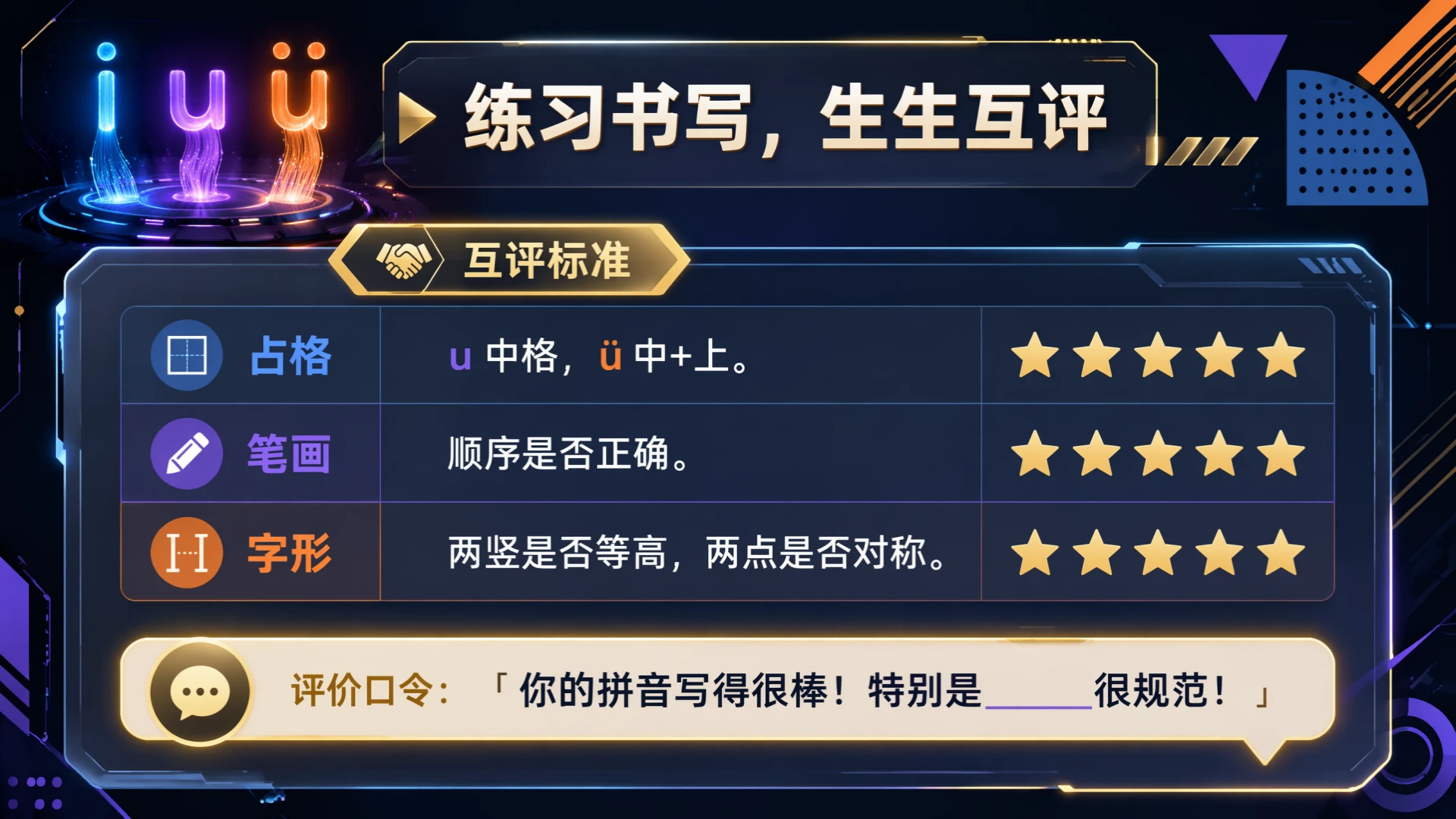 一年级语文统编版上-汉语拼音·iuü第二课时 - 预览图20