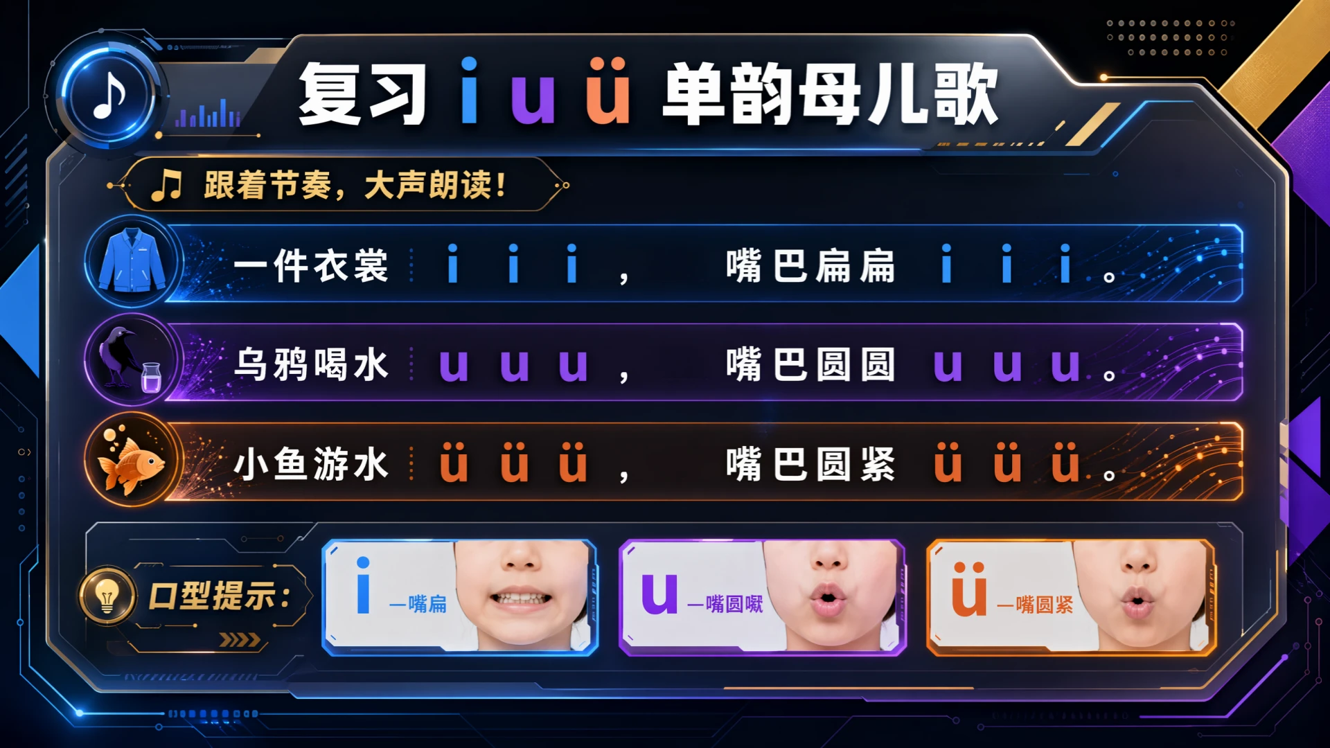 一年级语文统编版上-汉语拼音·iuü第二课时 - 预览图5
