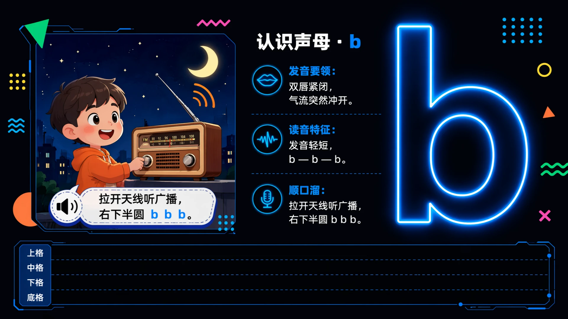 一年级语文统编版上-汉语拼音·bpmf·第一课时 - 预览图5