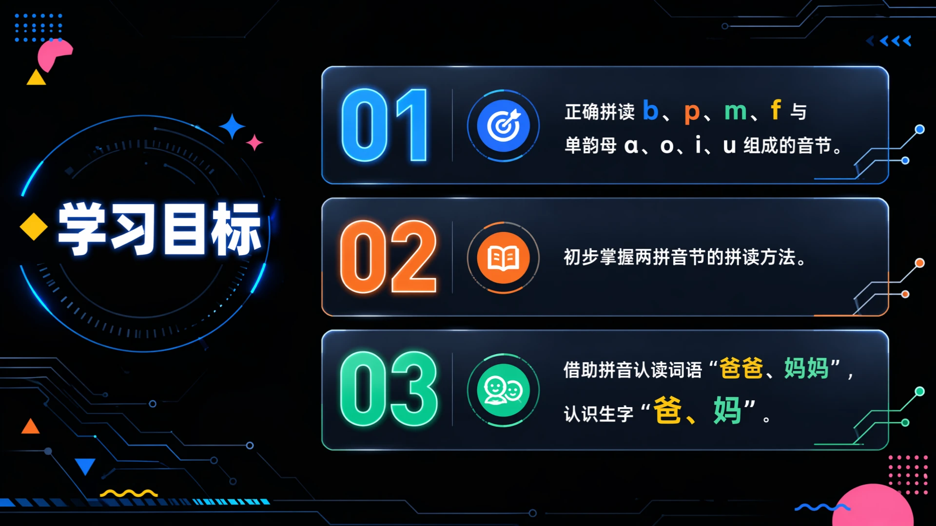 一年级语文统编版上-汉语拼音·bpmf·第二课时 - 预览图2