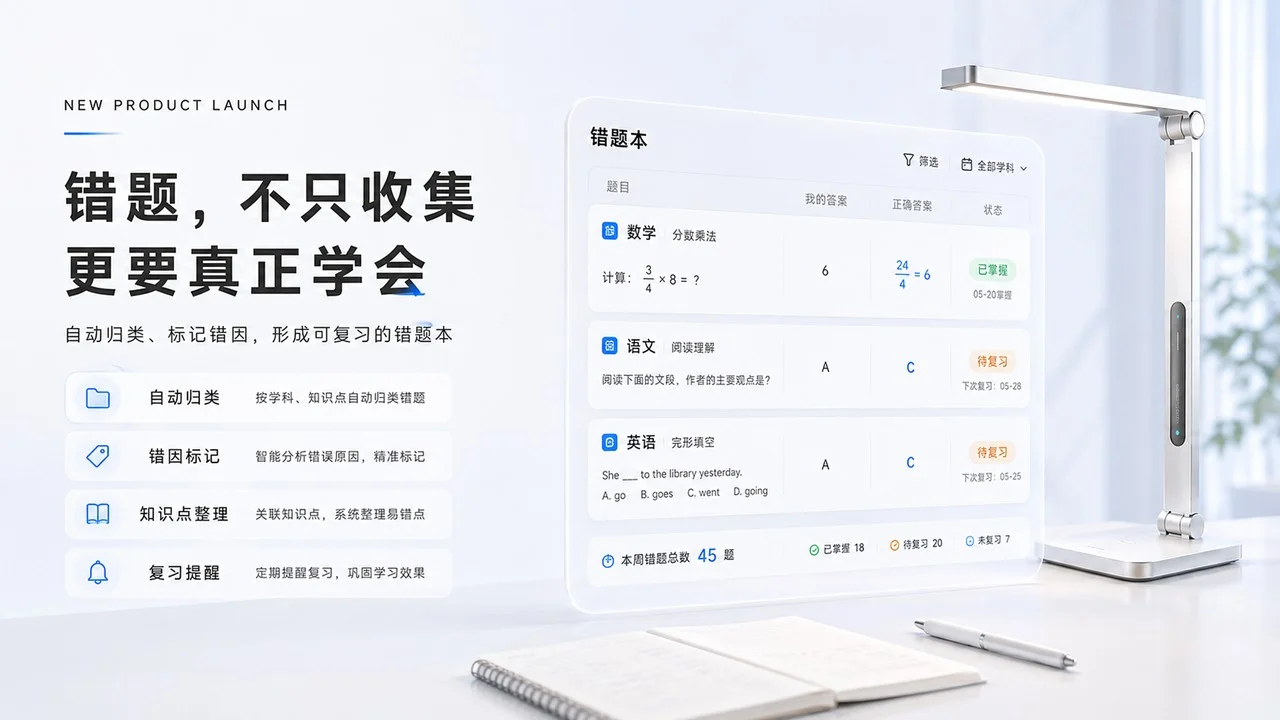 AI 智能学习灯发布PPT - 预览图11