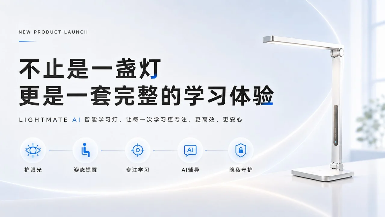 AI 智能学习灯发布PPT - 预览图19