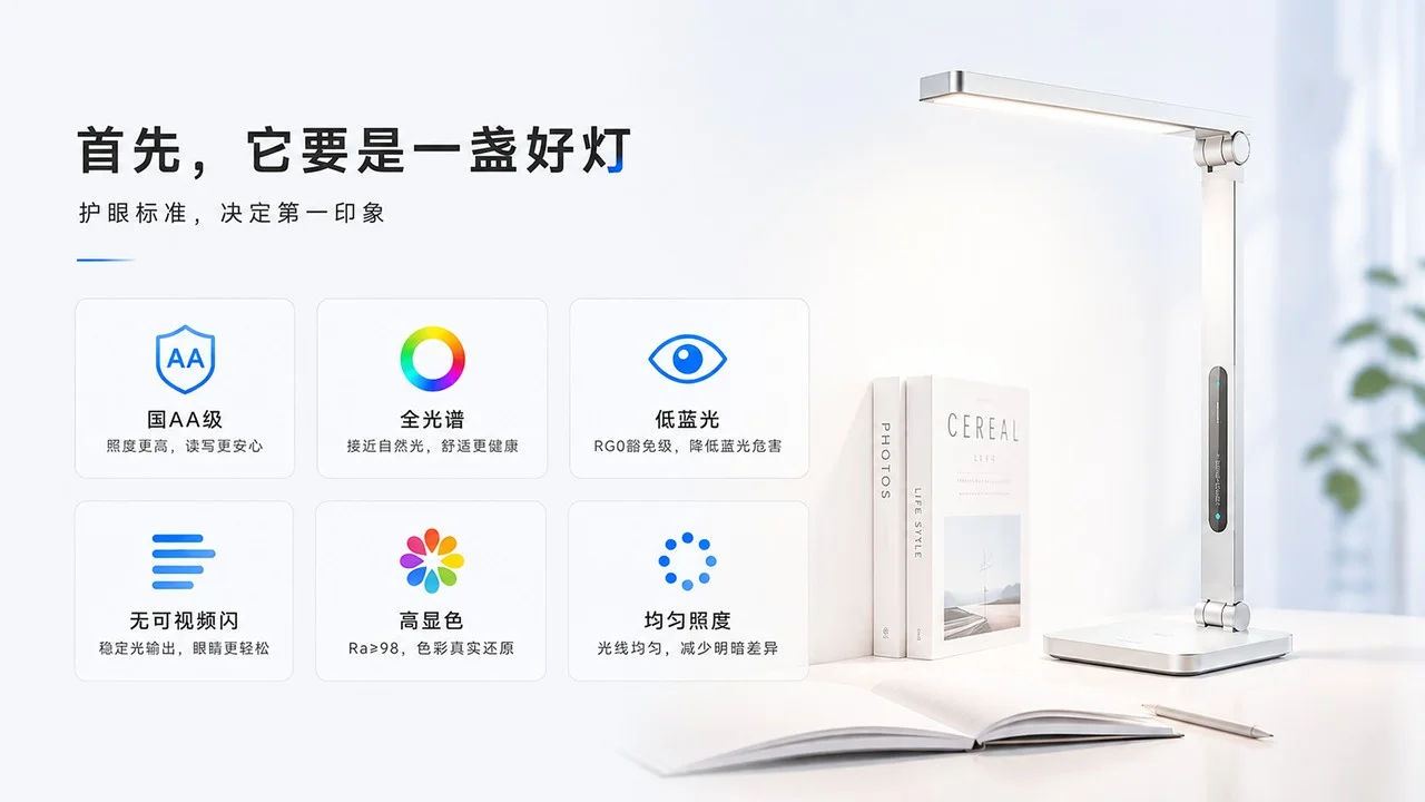 AI 智能学习灯发布PPT - 预览图3