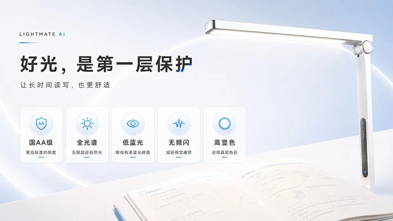 AI 智能学习灯发布PPT - 预览图5