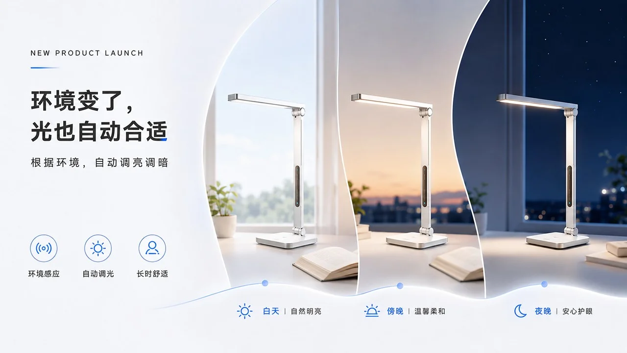 AI 智能学习灯发布PPT - 预览图7