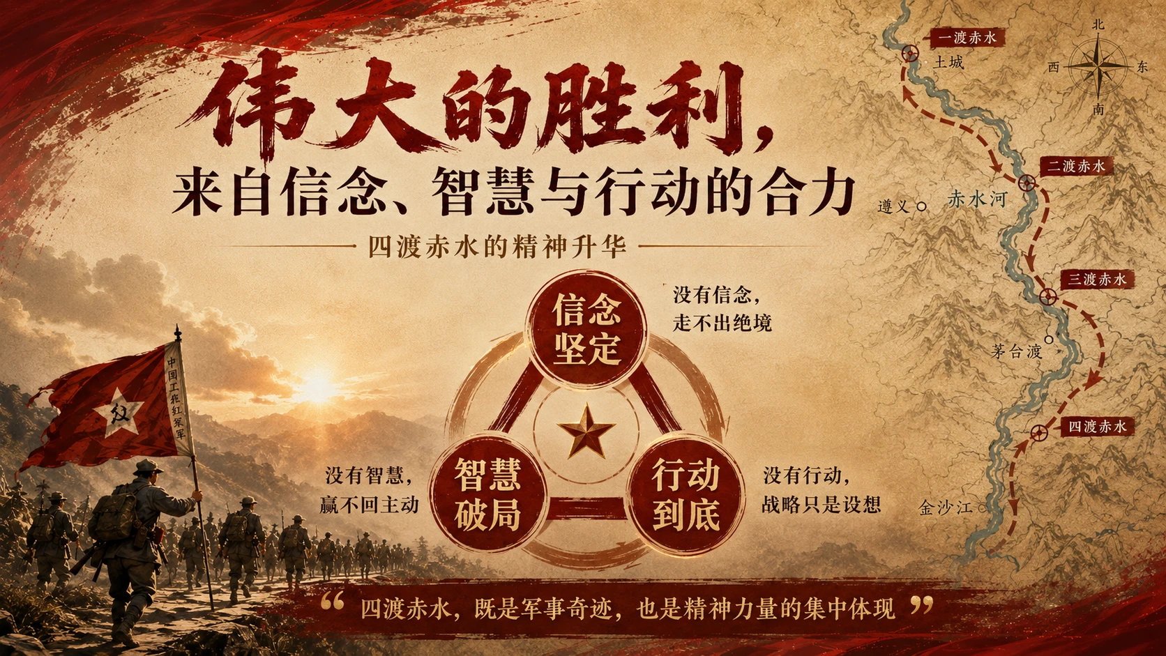 “四渡赤水：毛泽东的得意之笔”战略洞察型PPT - 预览图11
