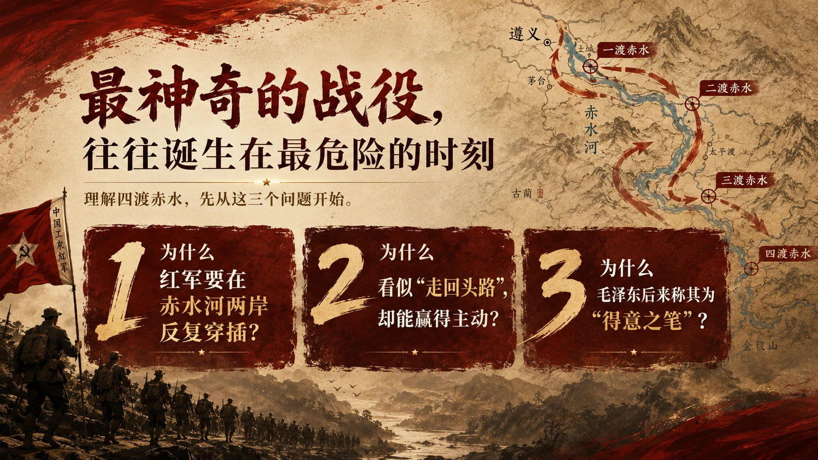 “四渡赤水：毛泽东的得意之笔”战略洞察型PPT - 预览图3