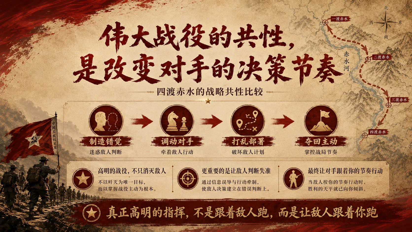 “四渡赤水：毛泽东的得意之笔”战略洞察型PPT - 预览图7