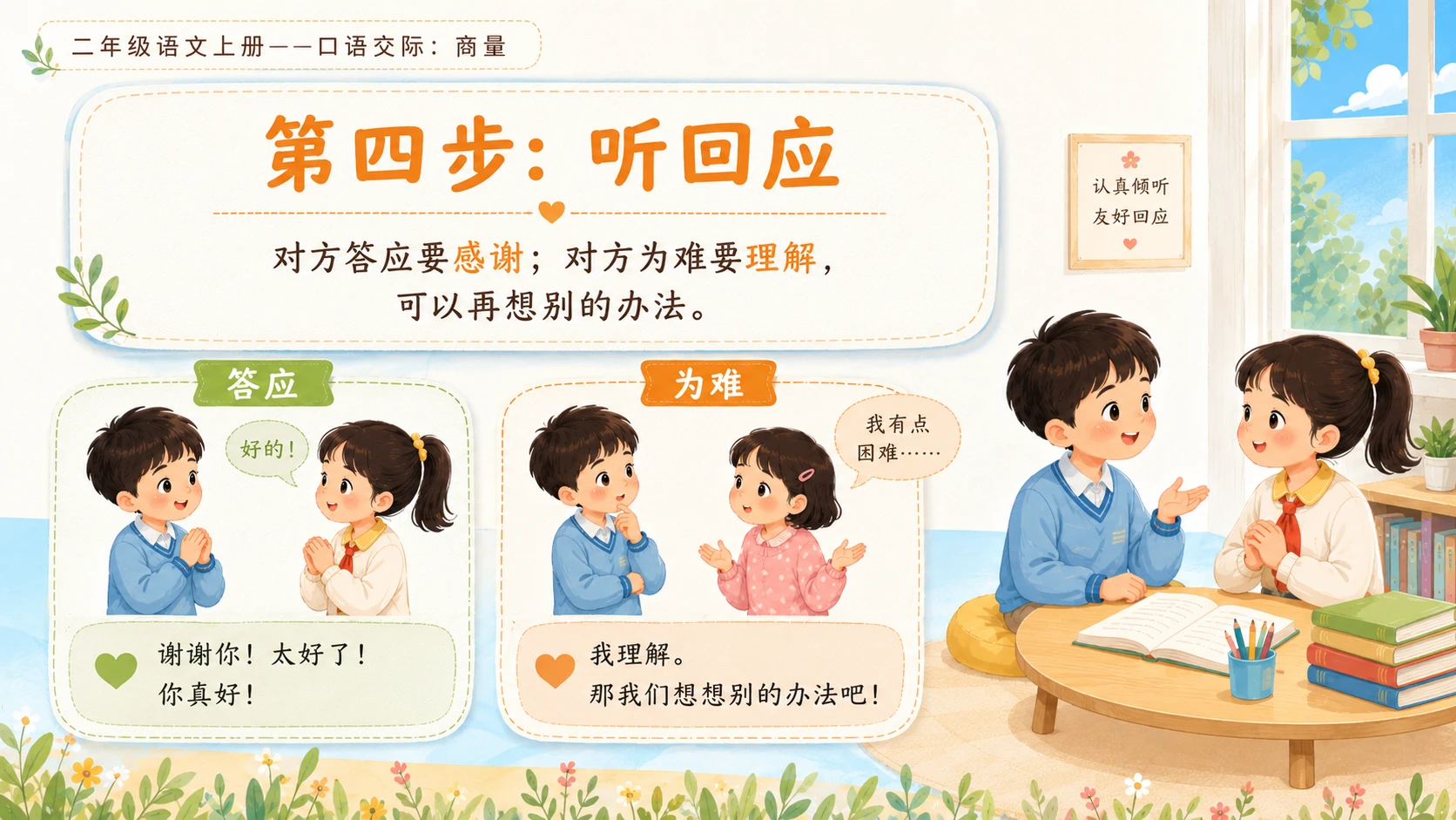 小学六年制统编教材系列课件——二年级语文上册：口语交际：商量 - 预览图9