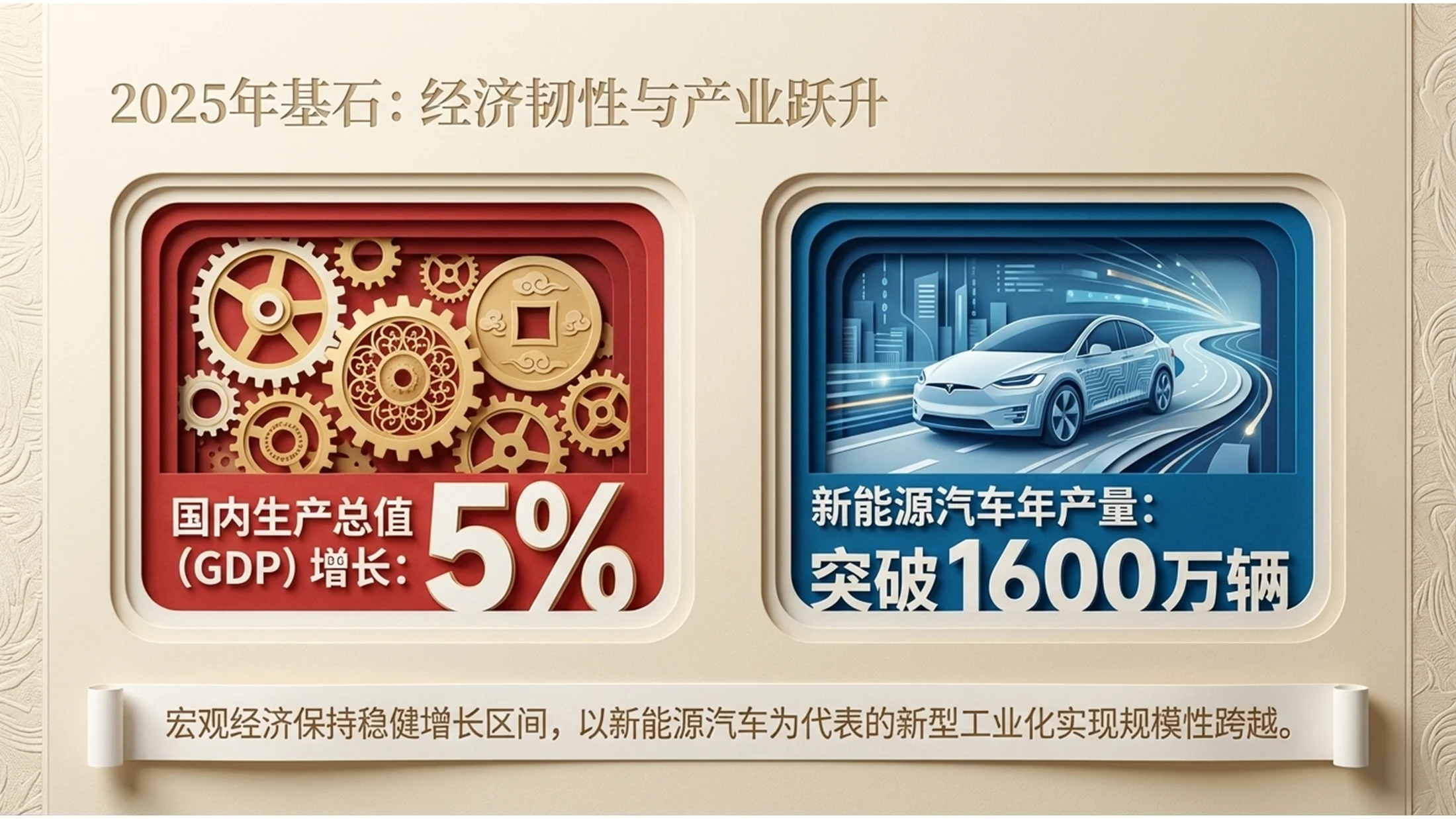 分层剪纸材质政府工作报告PPT - 预览图2