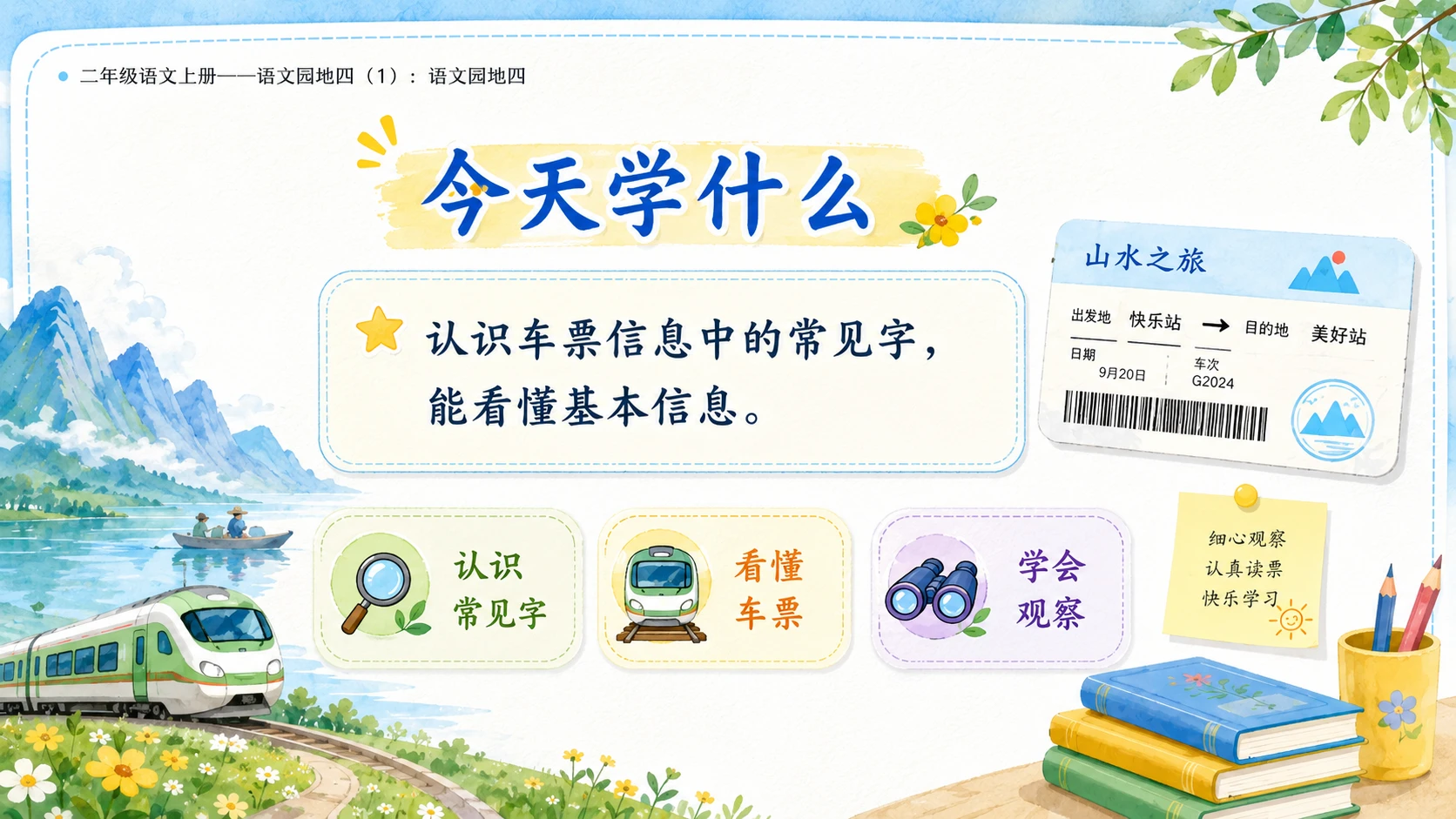 小学六年制统编教材系列课件——二年级语文上册：语文园地四（1） - 预览图2
