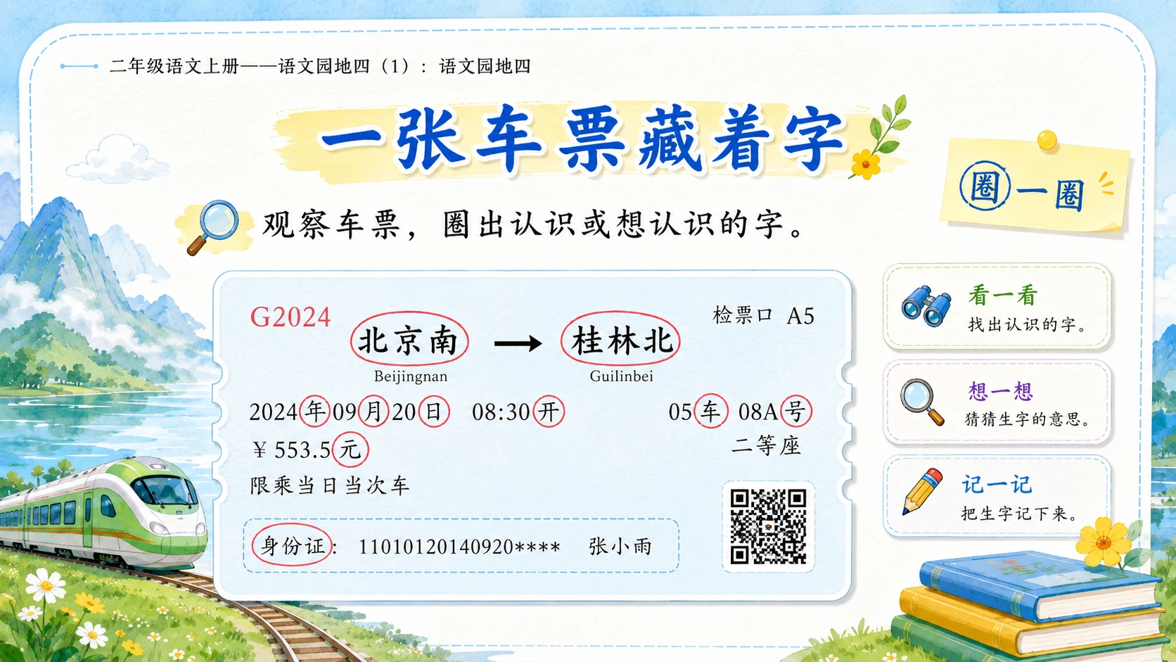 小学六年制统编教材系列课件——二年级语文上册：语文园地四（1） - 预览图4