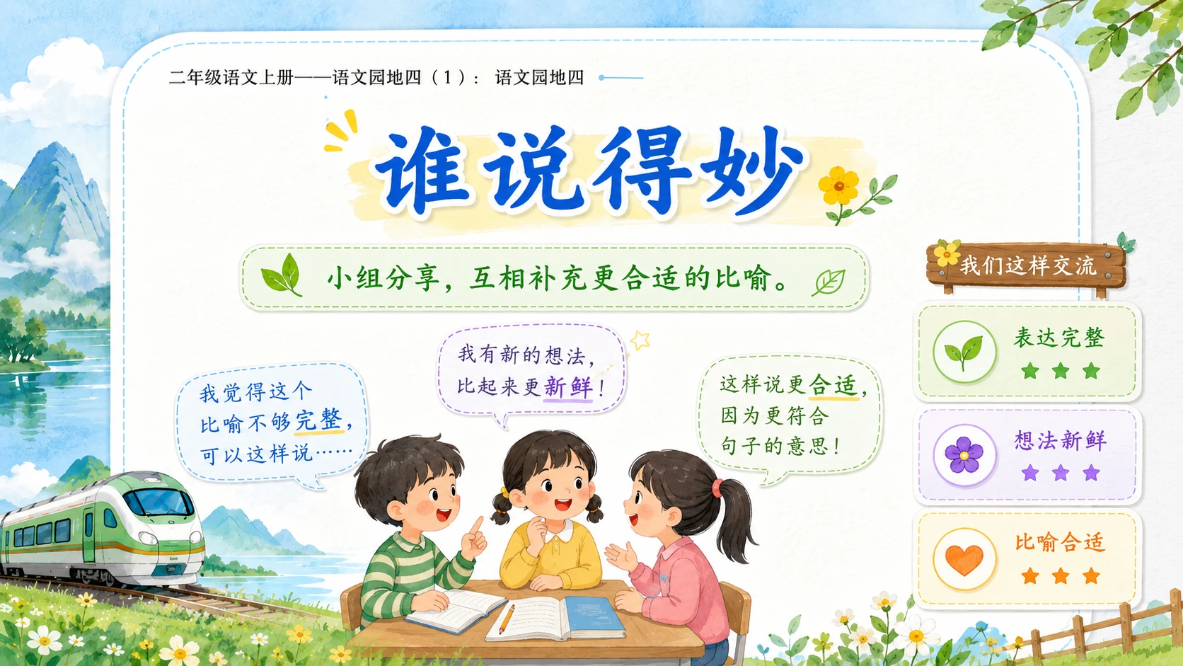 小学六年制统编教材系列课件——二年级语文上册：语文园地四（1） - 预览图9