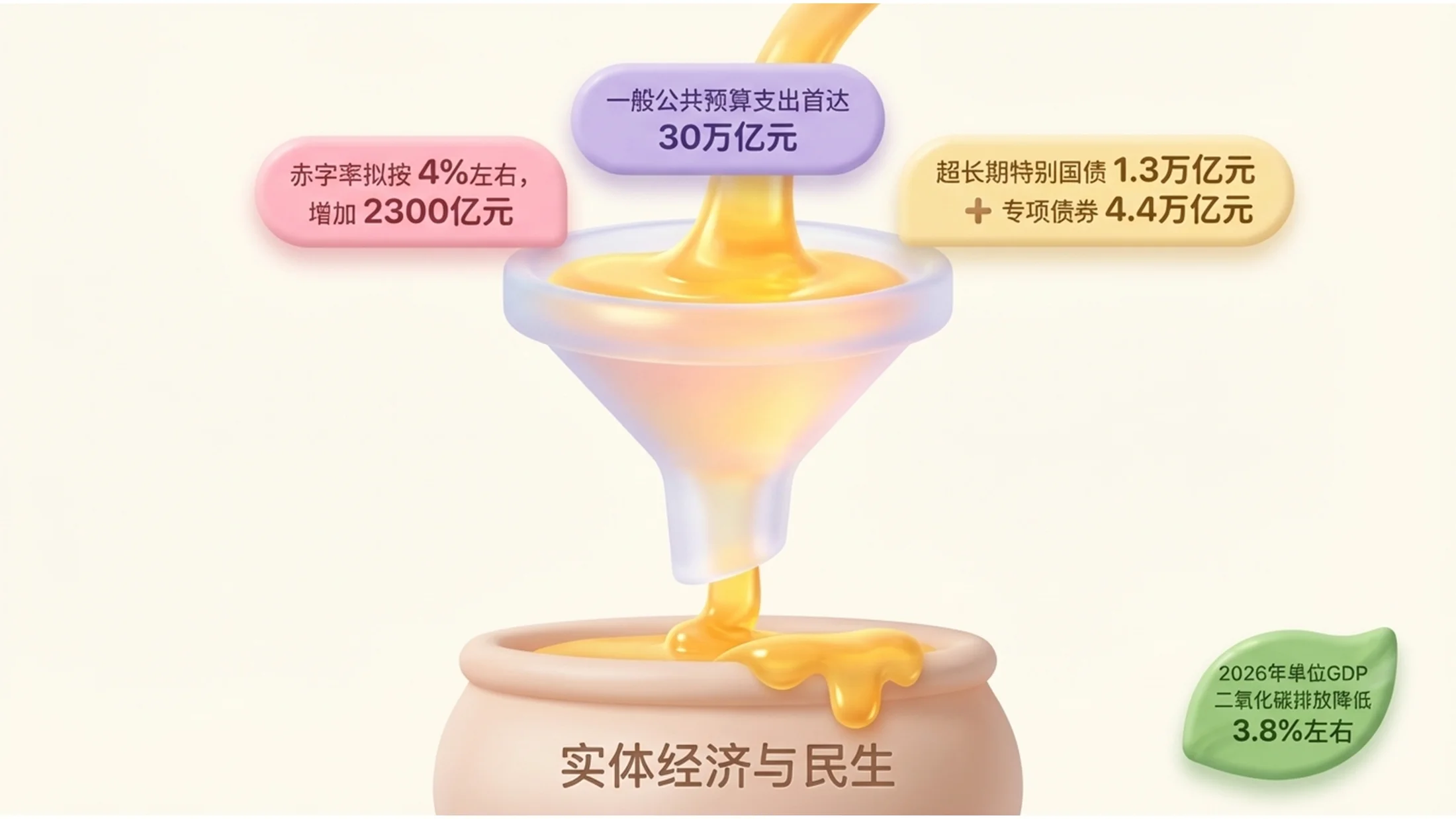 可爱3D麻糬风格政府工作报告PPT - 预览图7