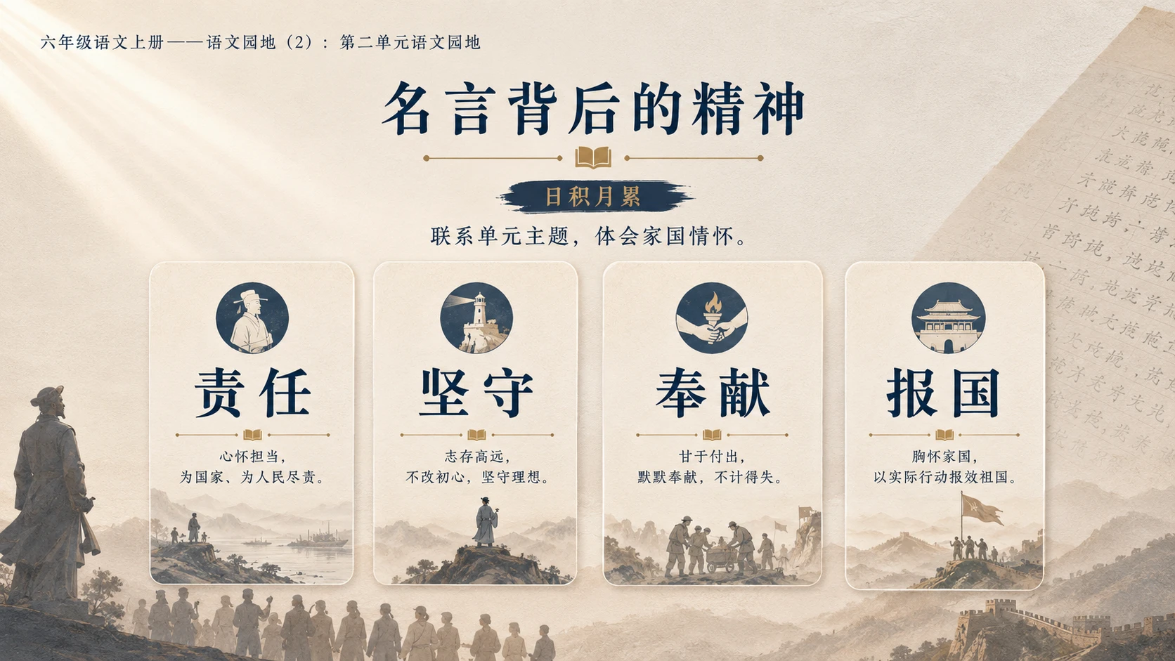 小学六年制统编教材系列课件——六年级语文上册：第二单元语文园地（2） - 预览图8