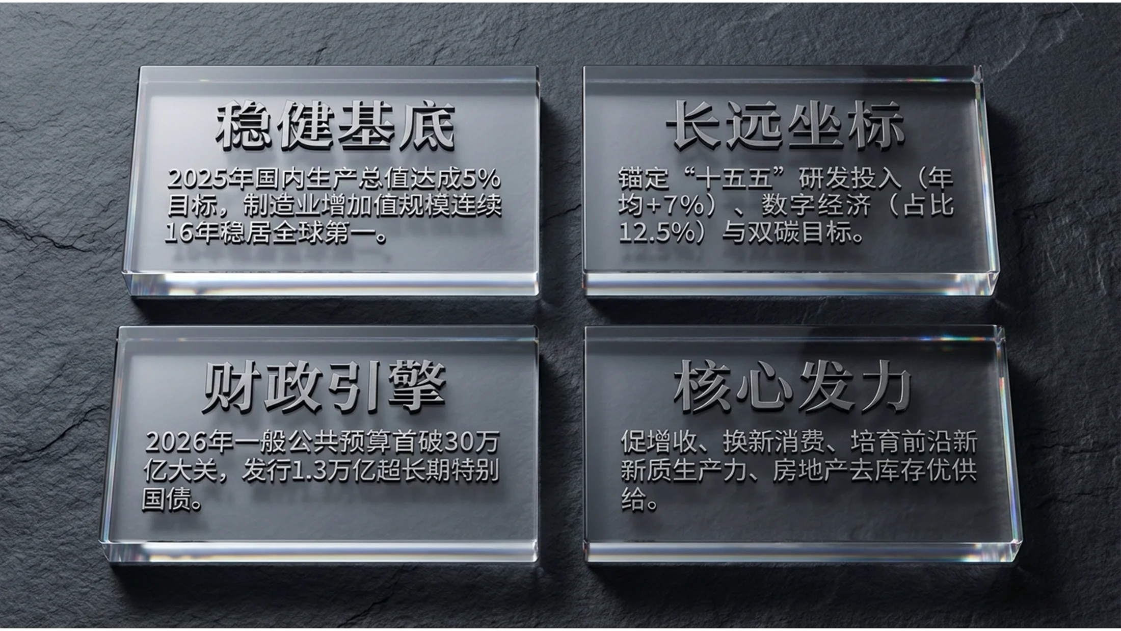 逼真写实材质政府工作报告PPT - 预览图1