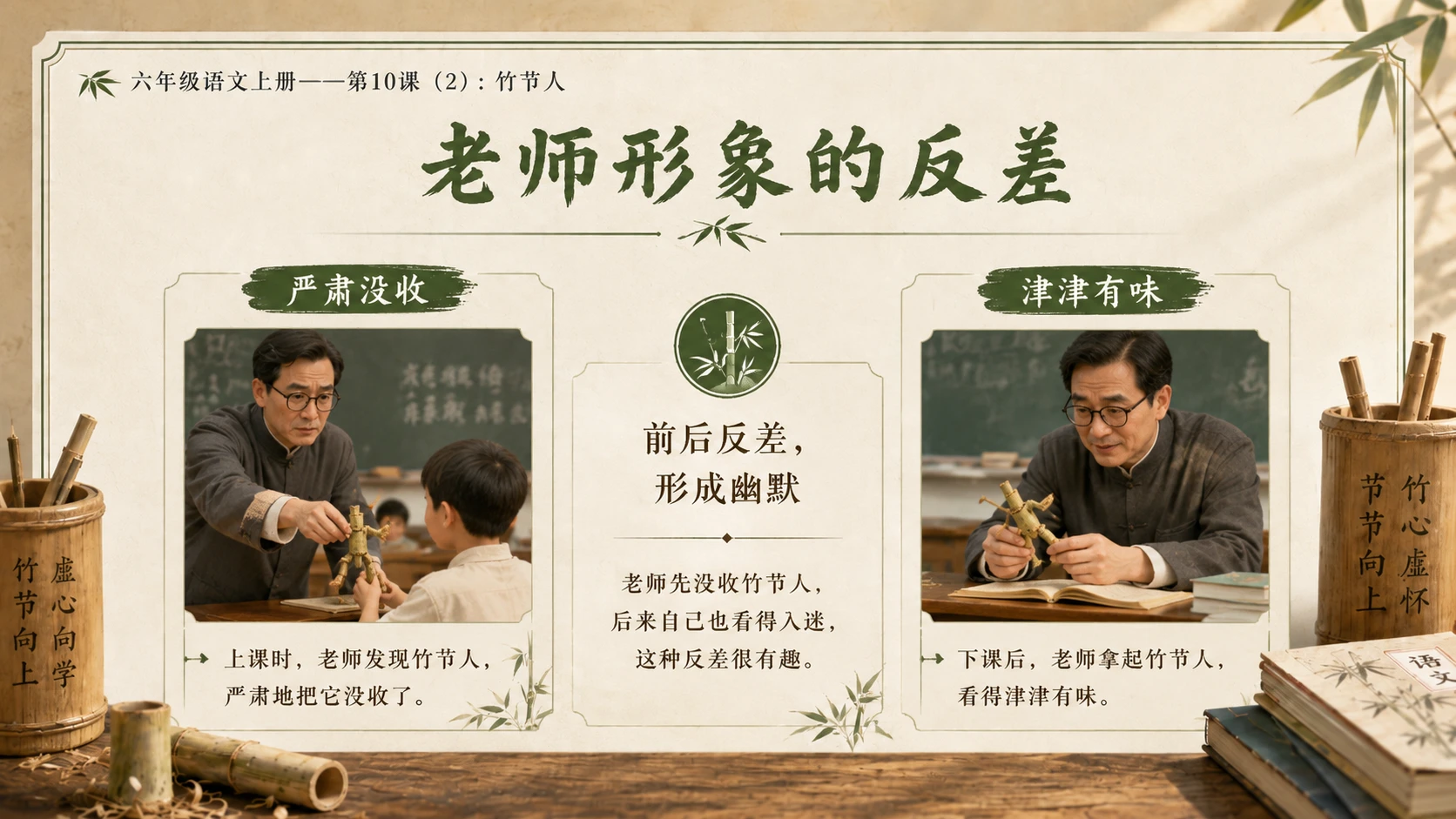 小学六年制统编教材系列课件——六年级语文上册第10课（2）：竹节人 - 预览图9